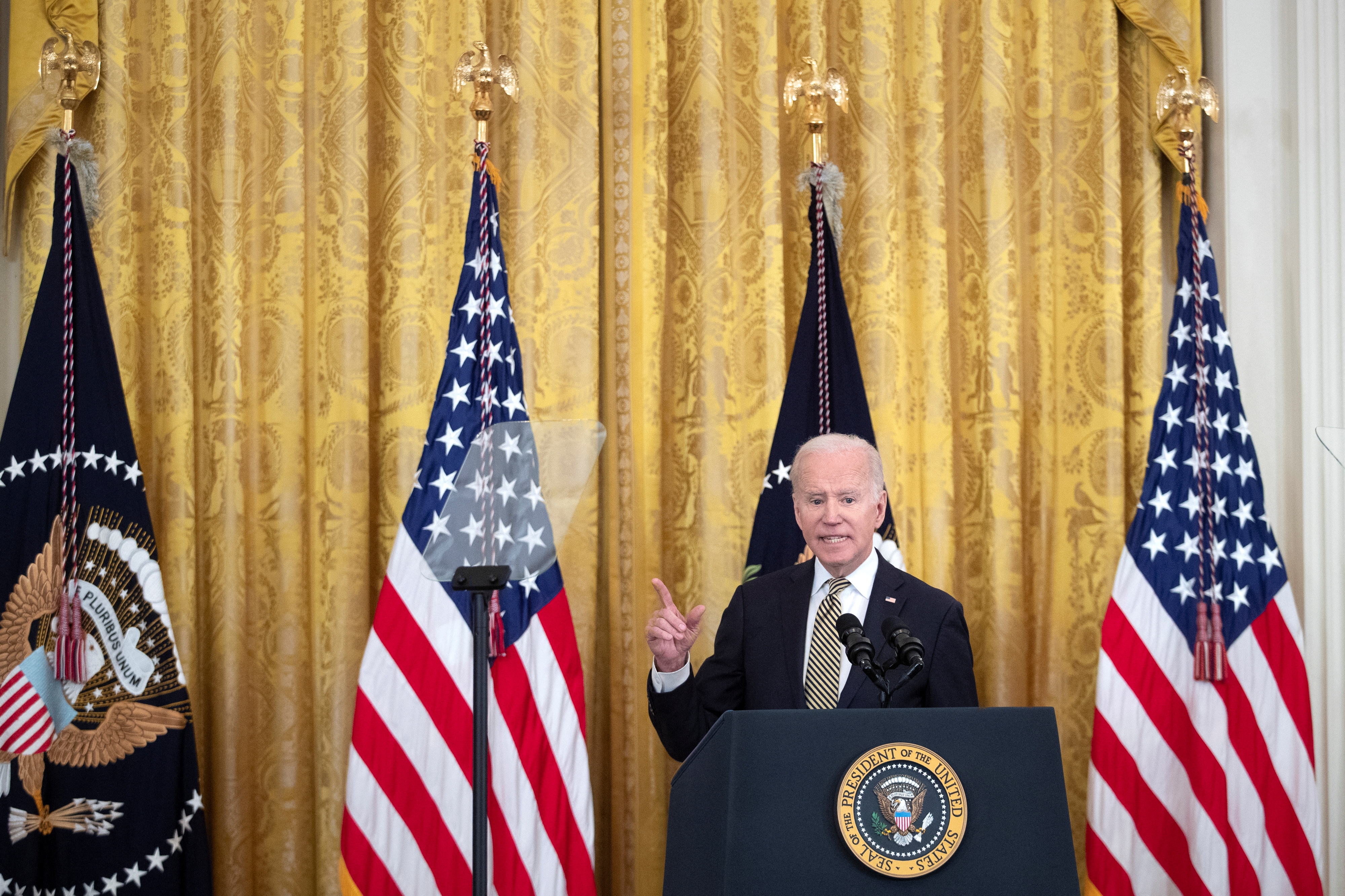 Joe Biden aseguró que Vladimir Putin es un "criminal de guerra" (REUTERS/Tom Brenner)