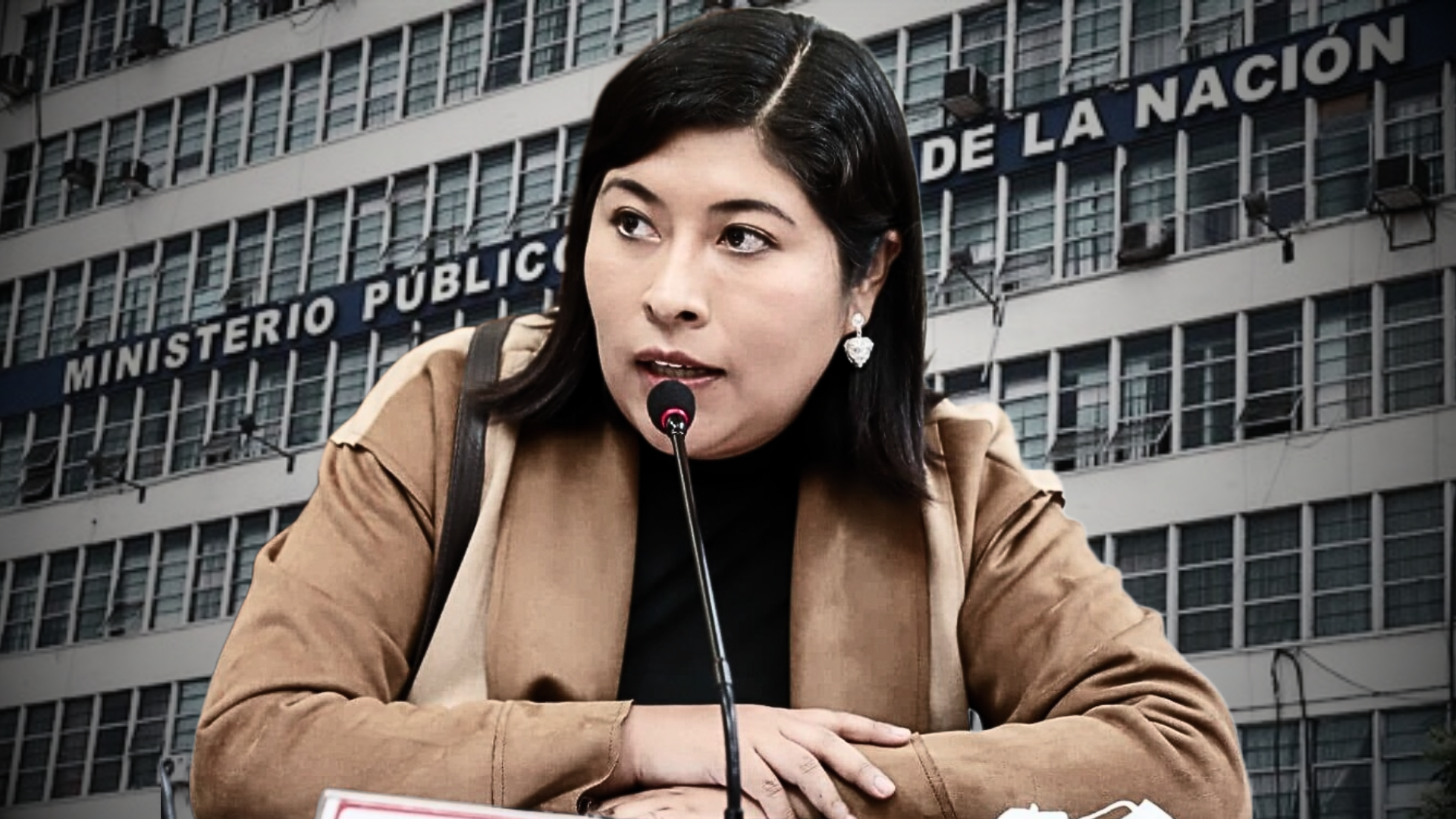 Betssy Chávez could go to pretrial detention for the alleged crime of rebellion and conspiracy.  (Composition: Infobae)