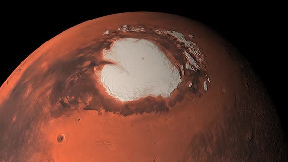 La corteza de Marte podría amparar la vida de microbios gracias a la radiación