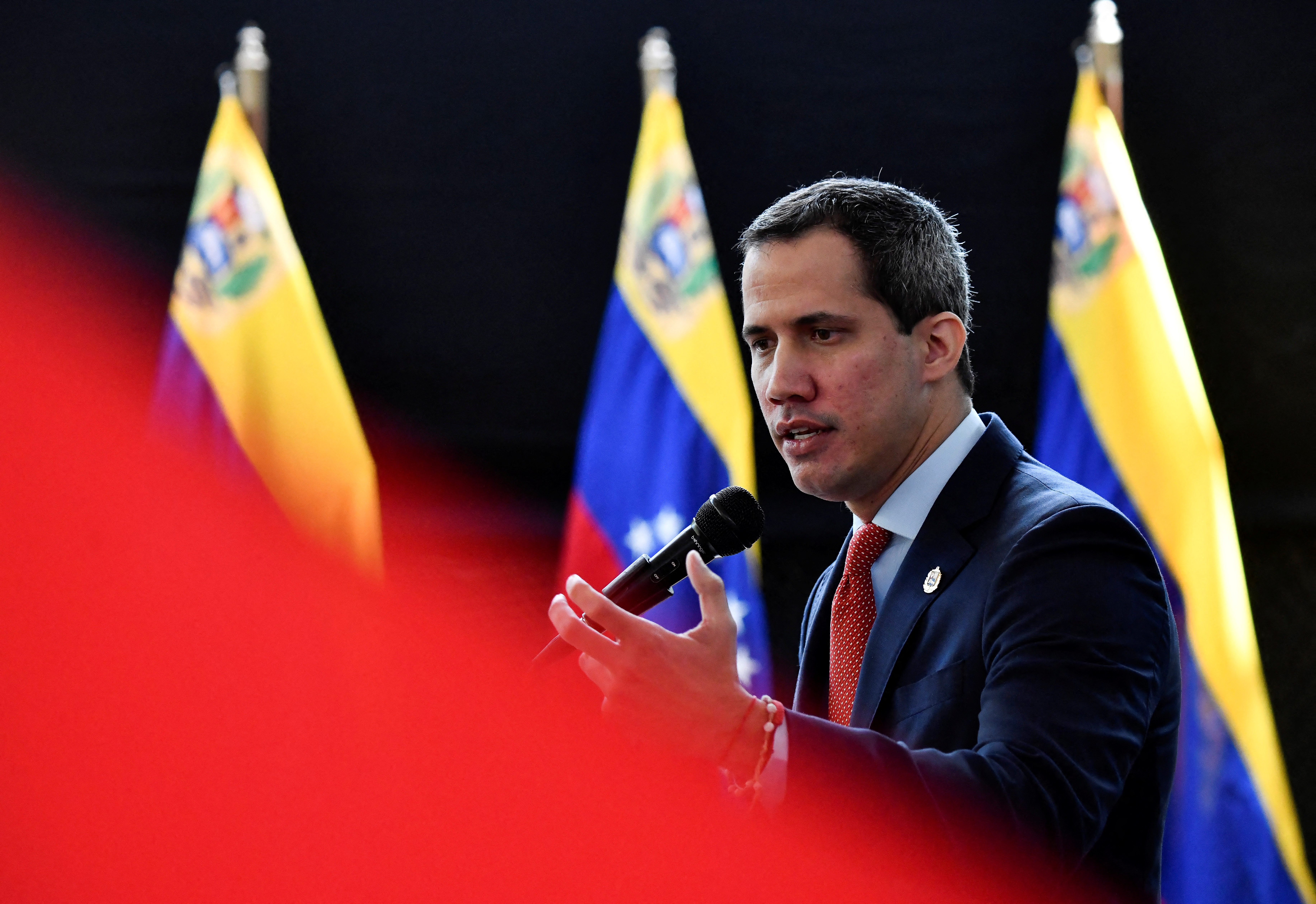 Juan Guaidó aseguró que la dictadura de Nicolás Maduro le tiene "miedo a la voluntad del pueblo" (REUTERS/Gaby Oraa)