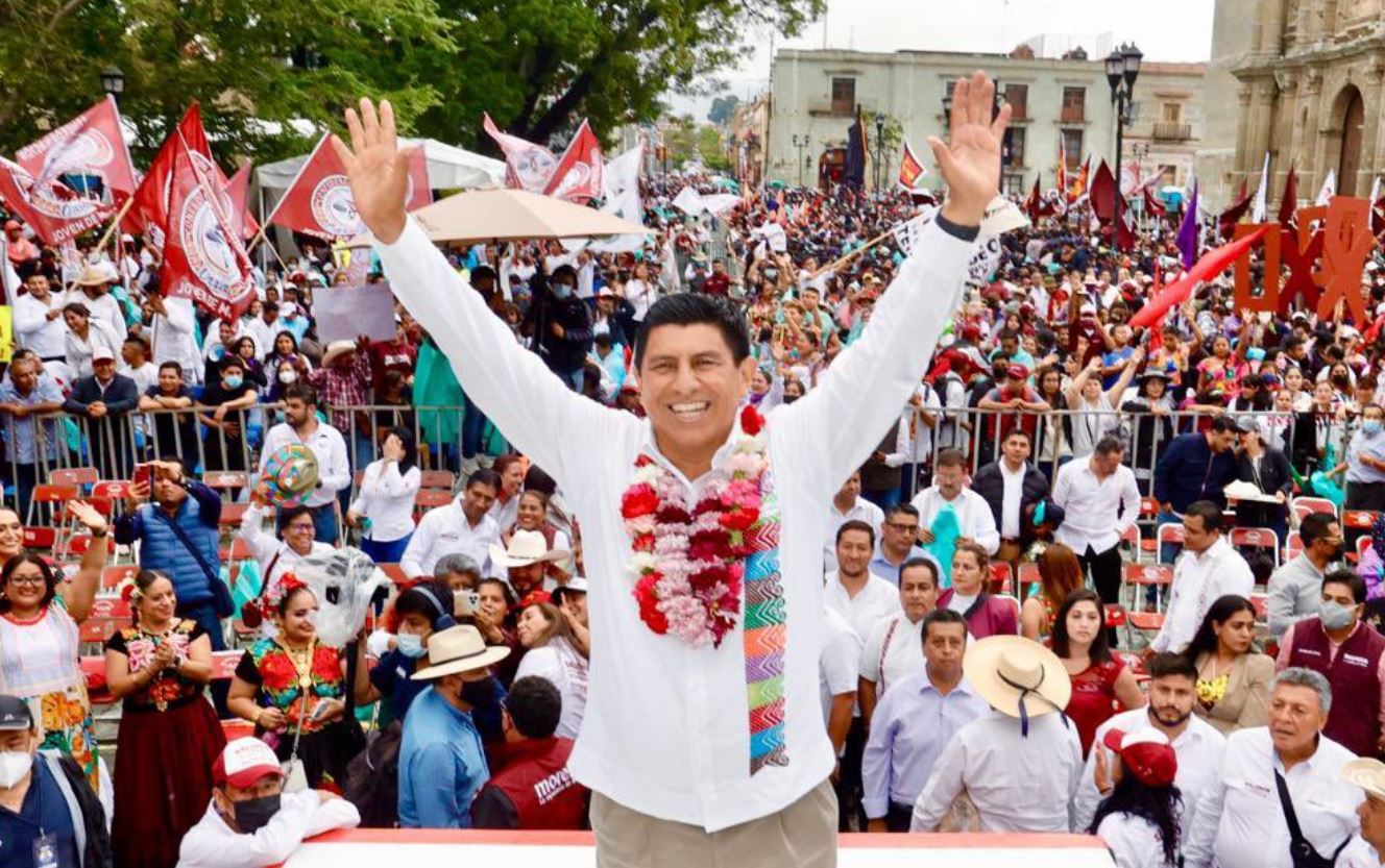 Salomón Jara, candidato de Morena para gobernador en Oaxaca, se declaró ganador (Foto: Twitter/@salomonj)