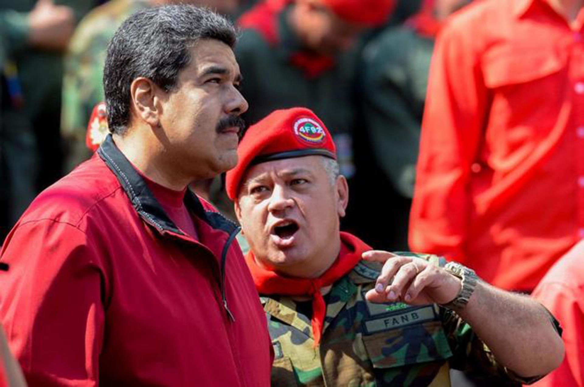 Diosdado Cabello, con Nicolás Maduro