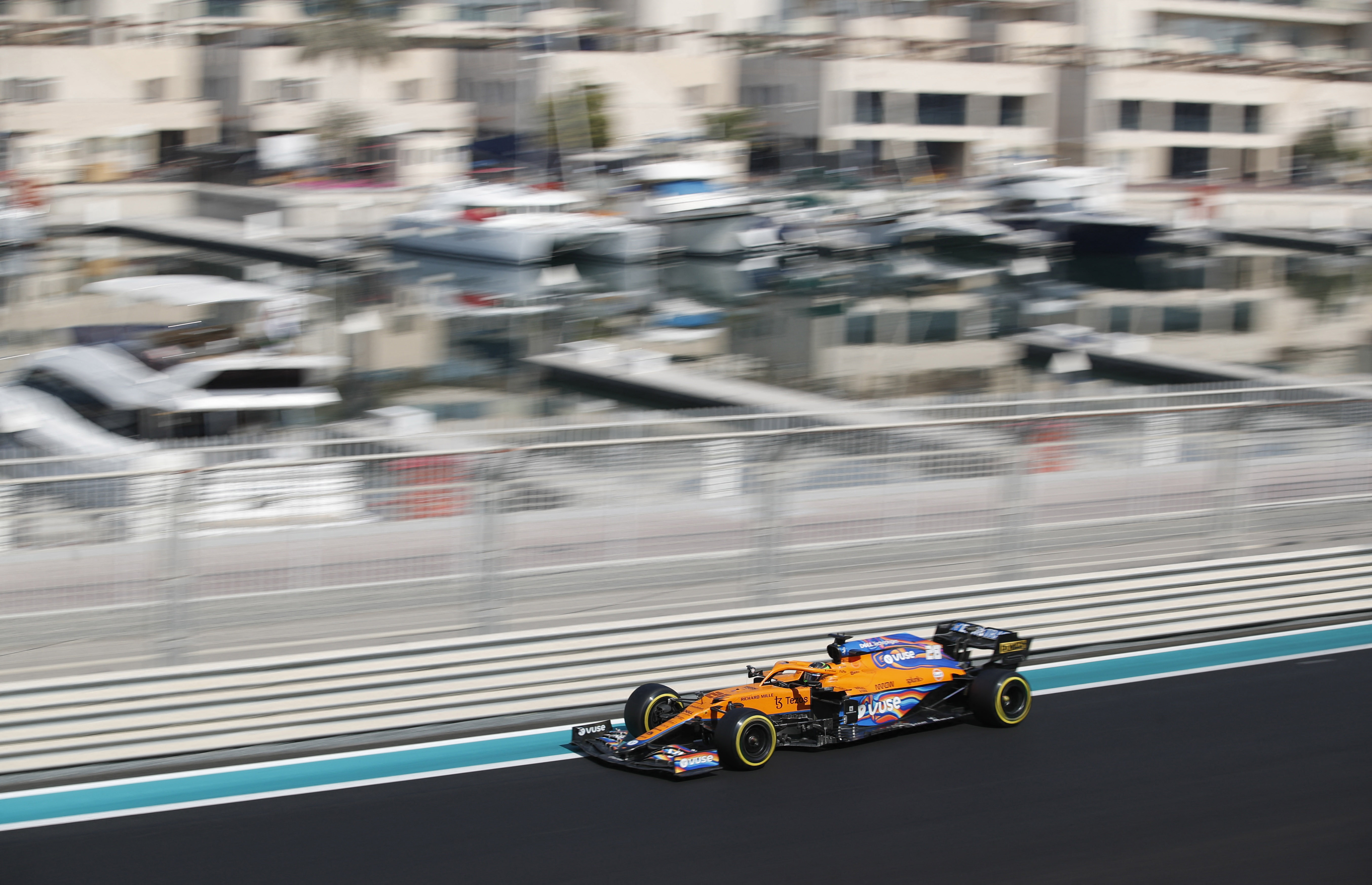 Formula One F1 - Young Driver Test - Yas Marina Circuit, Abu Dhabi, United Arab Emirates - December 14, 2021 McLaren's Pato O’Ward during testing REUTERS/Hamad I Mohammed