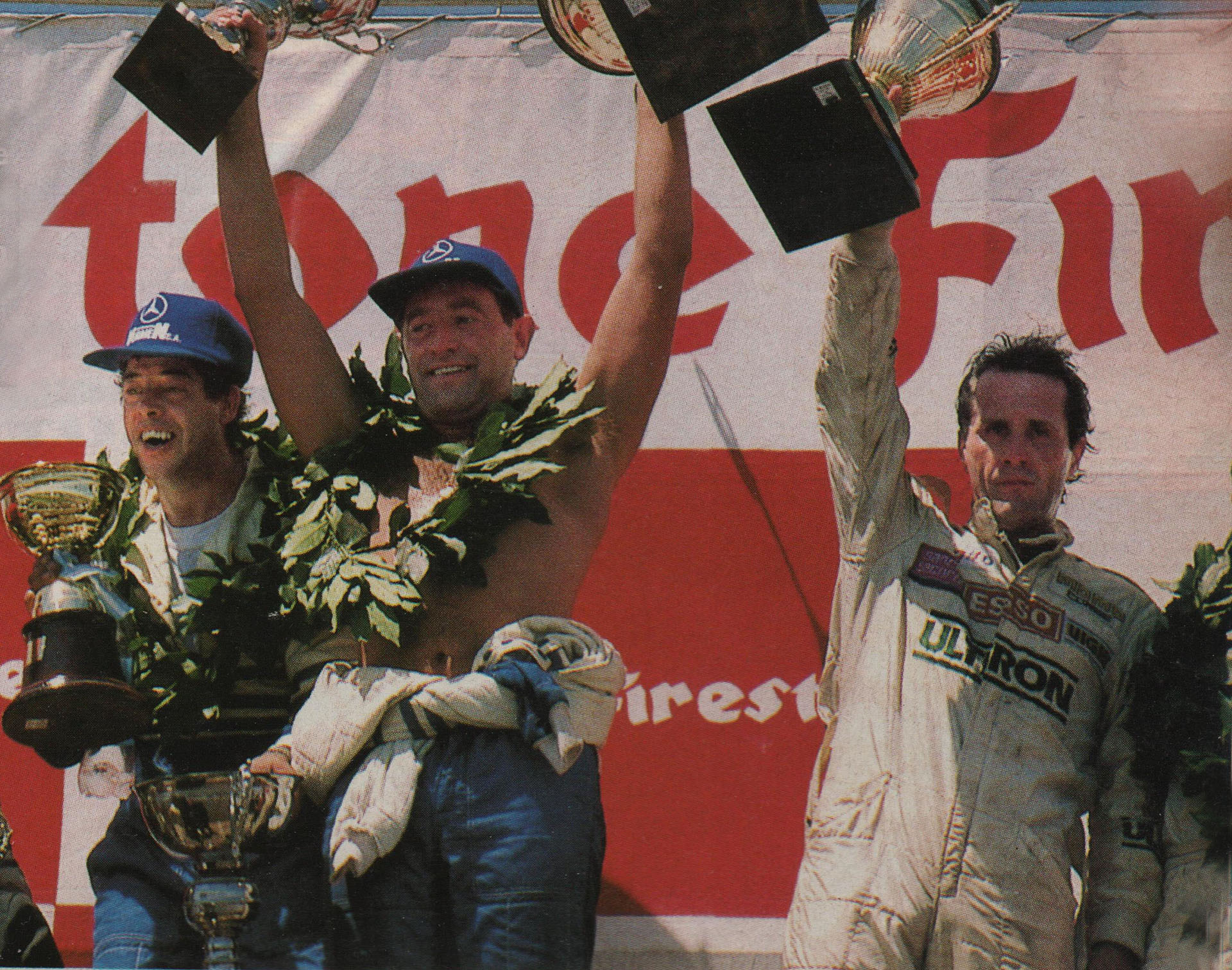 El podio con Lalo Ramos y Tito Bessone, quien creyó que había llegado tercero, pero fue cuarto.
(Archivo CORSA)