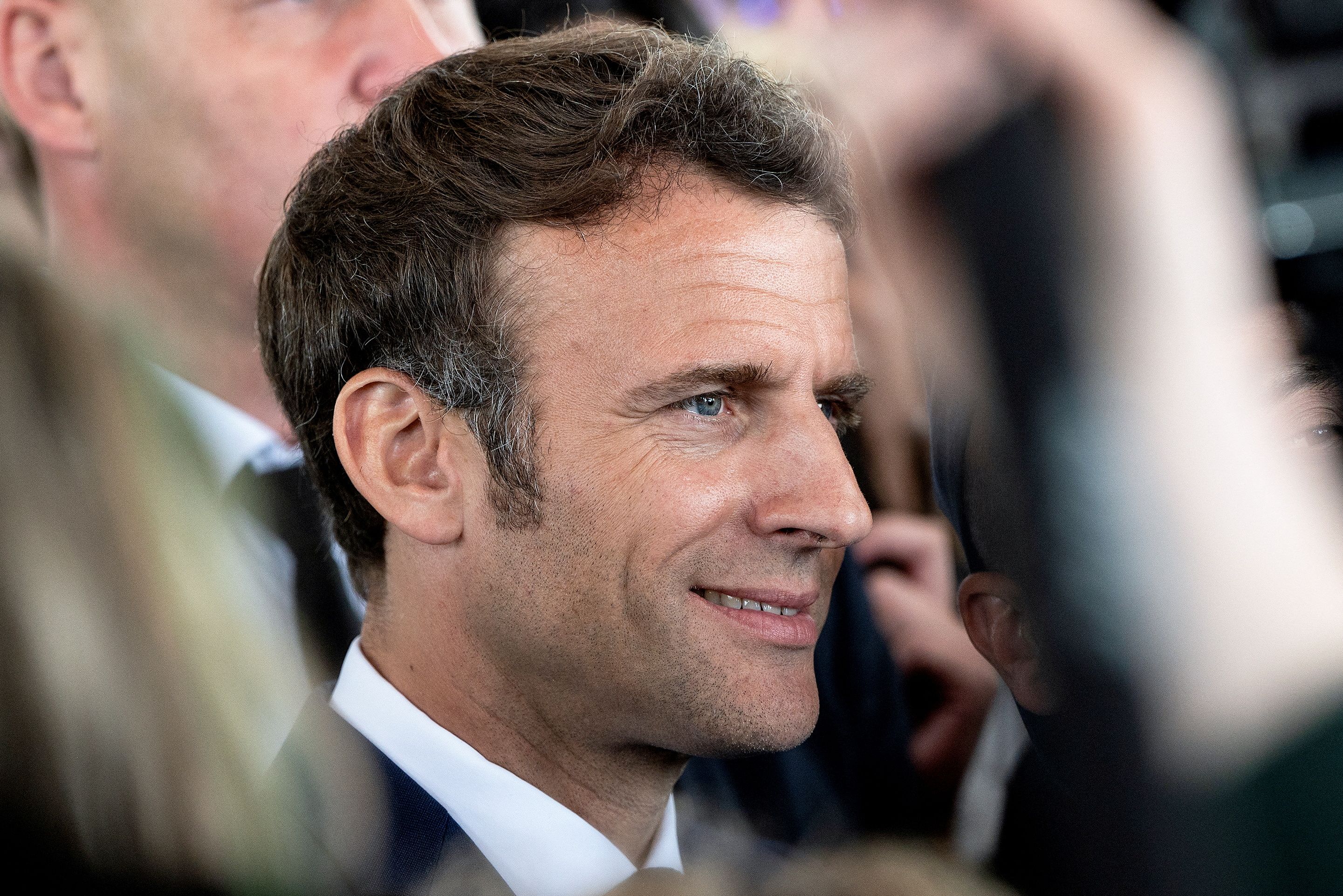 Emmanuel Macron. Caroline Blumberg/Pool via REUTERS