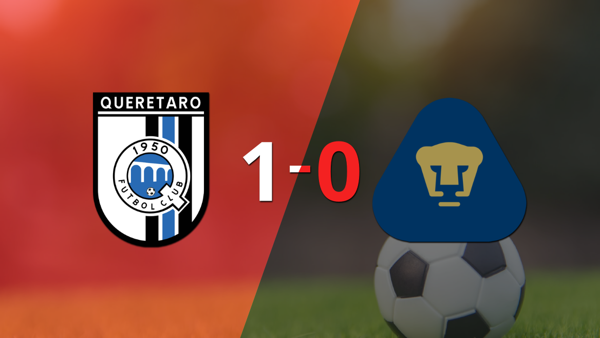 Pumas UNAM no pudo en su visita a Querétaro y cayó 1-0