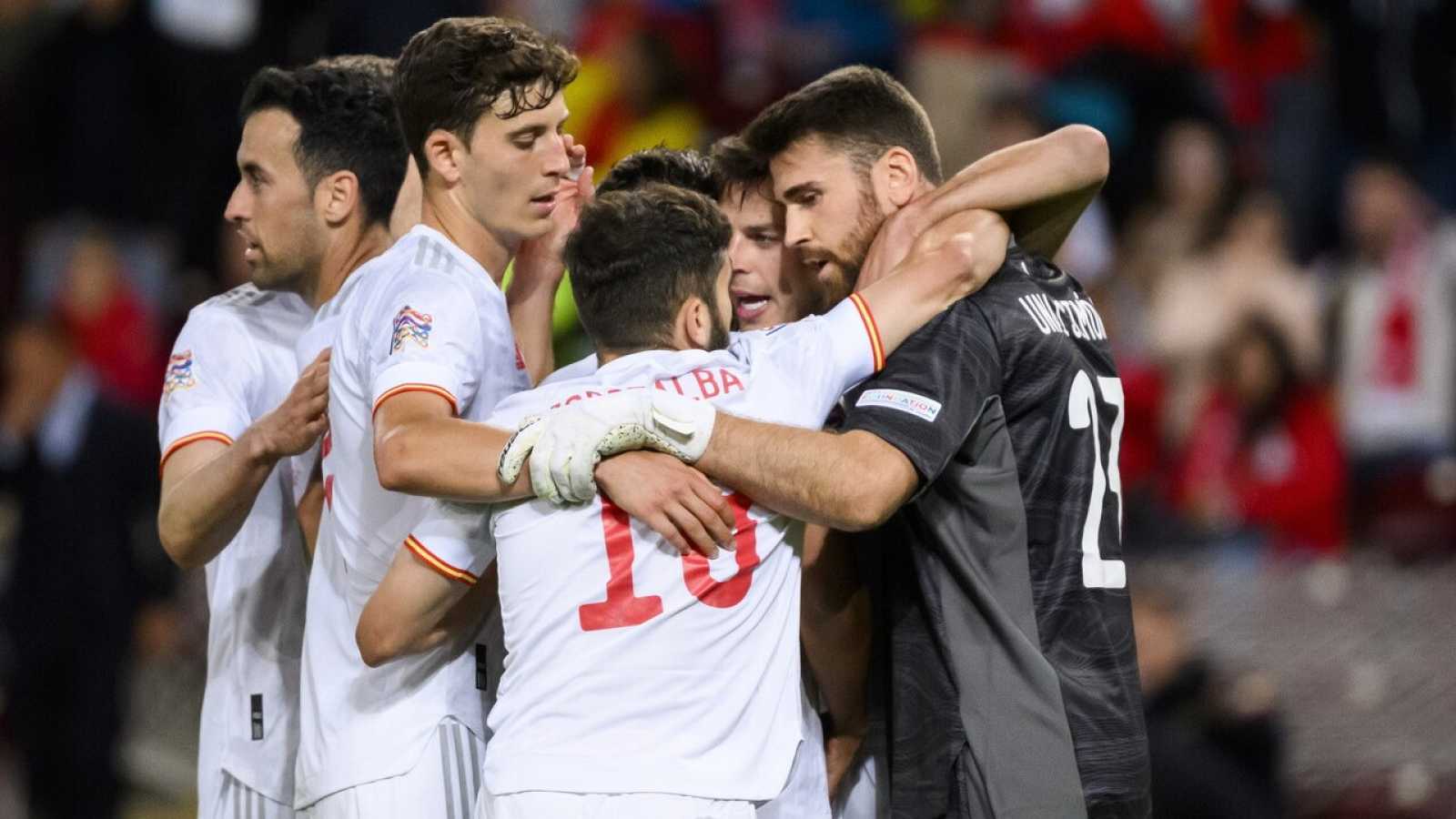 España buscará mantener su liderato en el Grupo B de la Nations League contra Suiza.  (Internet)