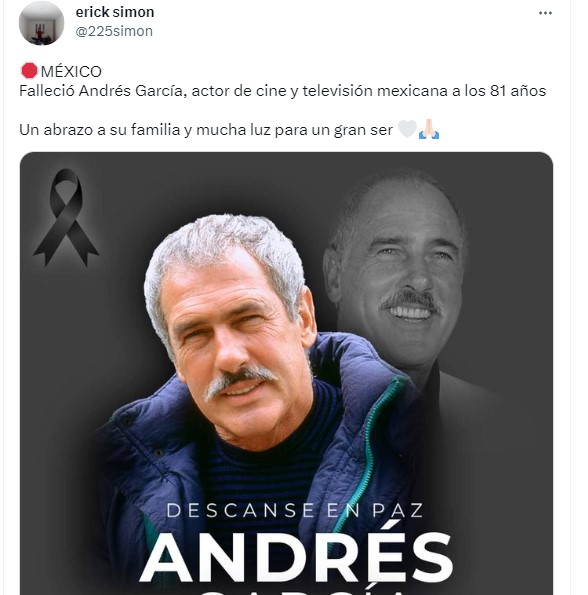 Fanáticos peruanos despiden a Andrés García. (Twitter)