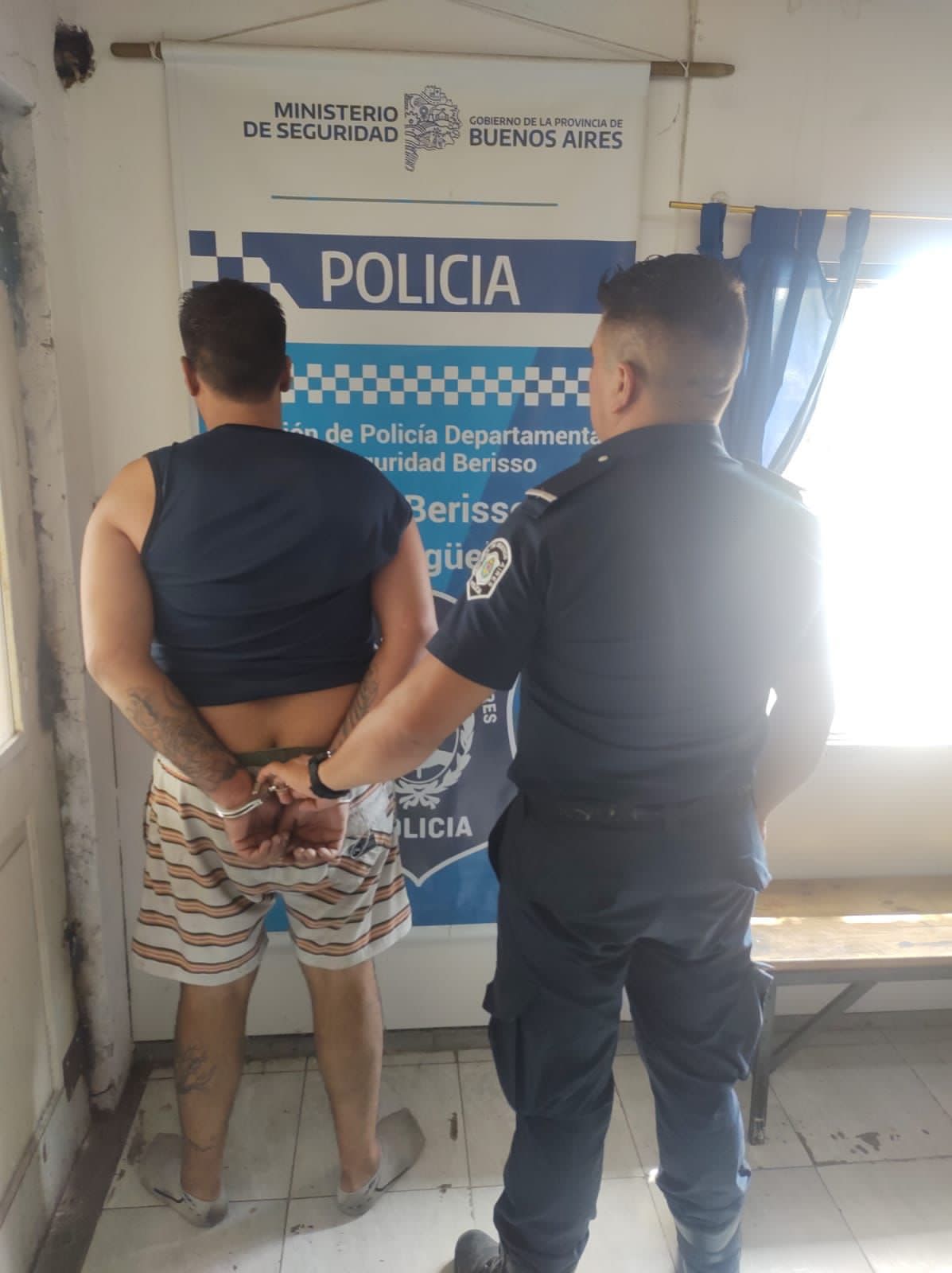 Ariel Gustavo Barrera tras ser detenido