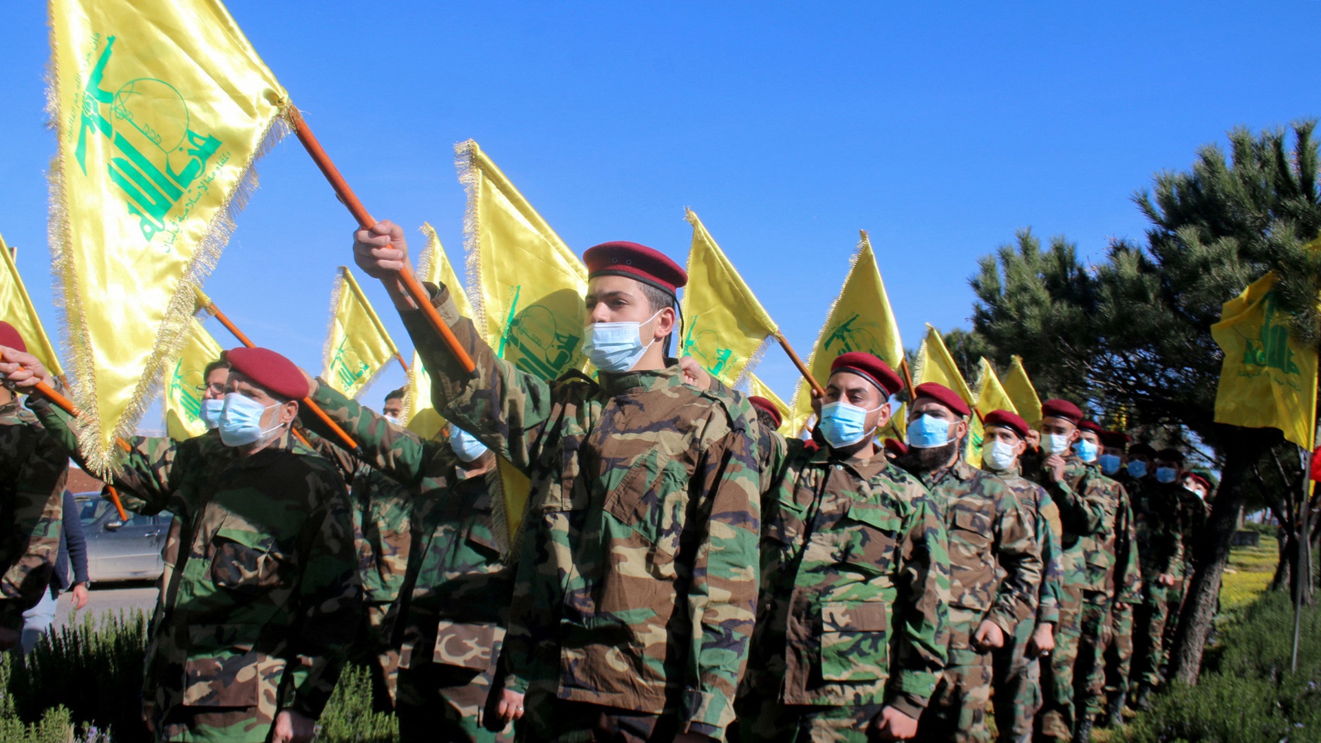 Combatientes del grupo terrorista Hezbollah