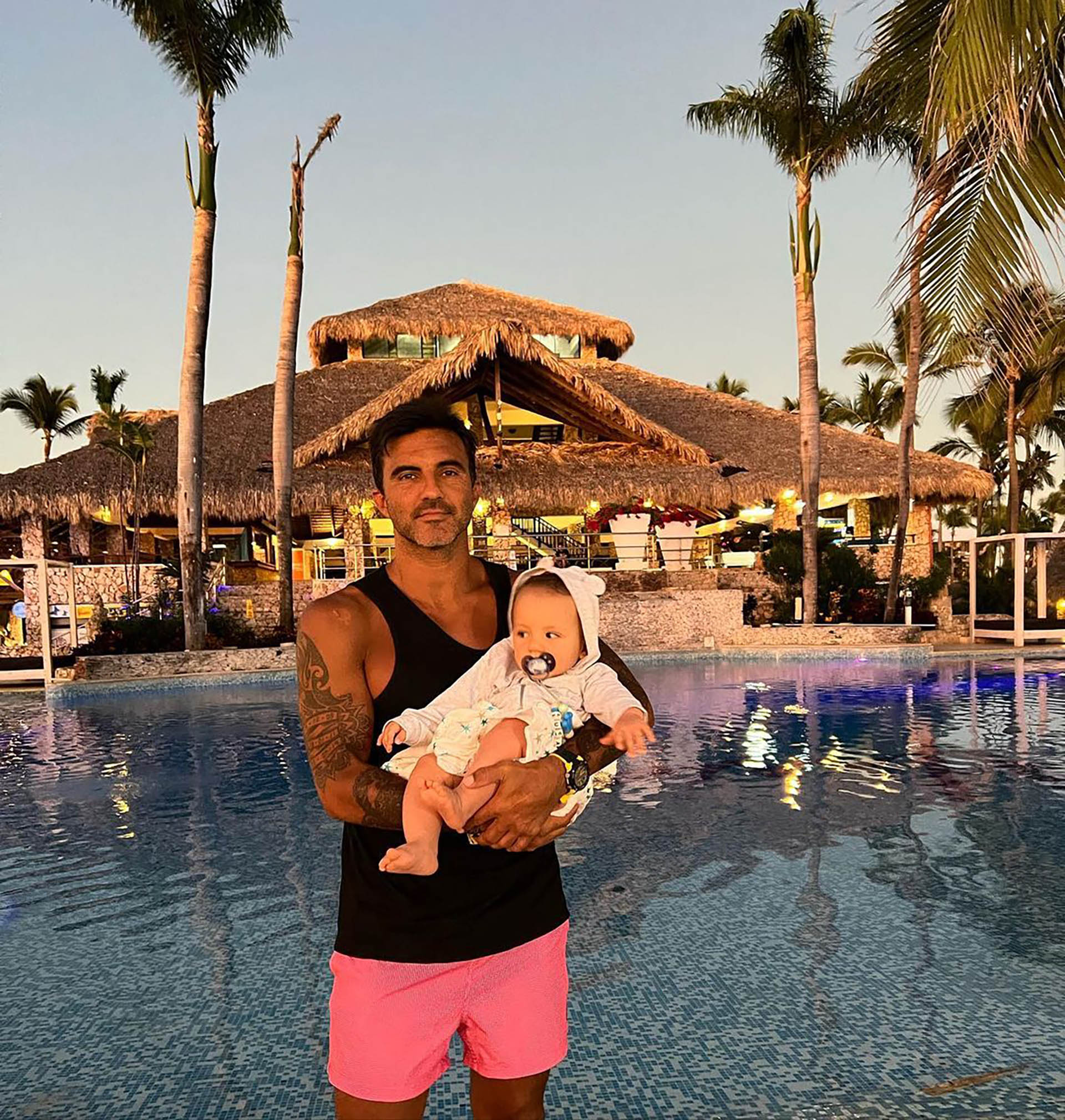 Fabián Cubero y su hijo Luca