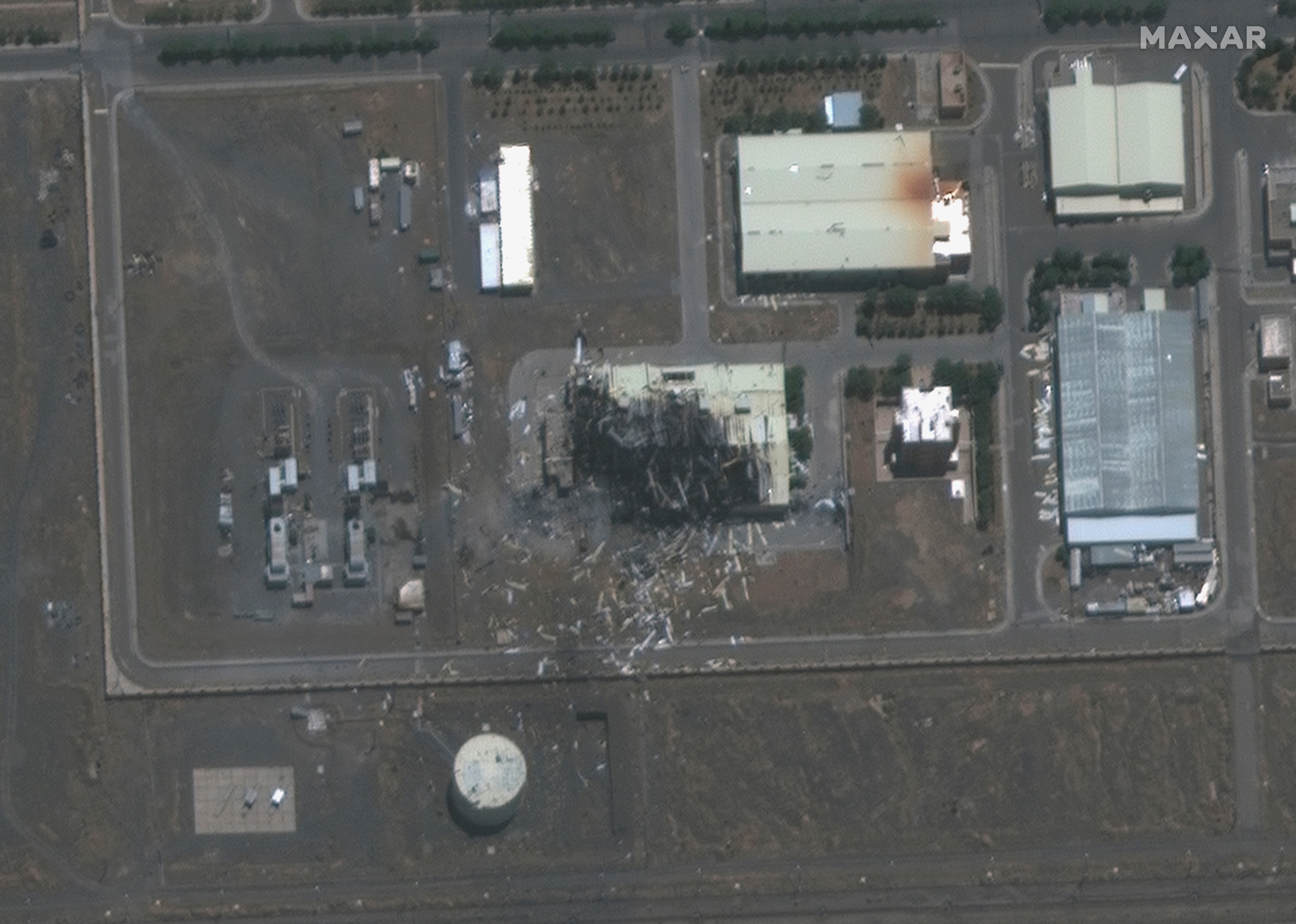 Imagen satelital del complejo de Natanz