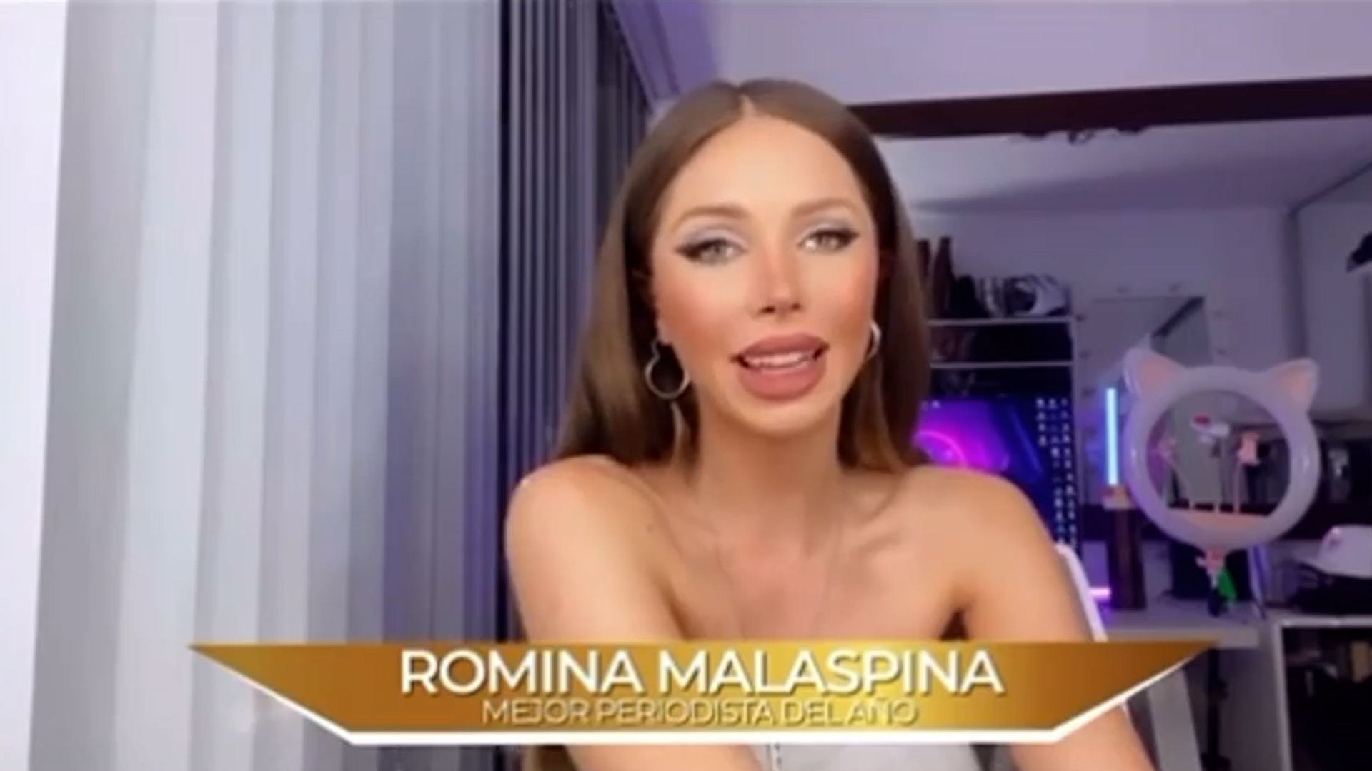 Romina Malaspina  ganó un premio como Mejor Periodista del Año: “¡No me lo puedo creer!”