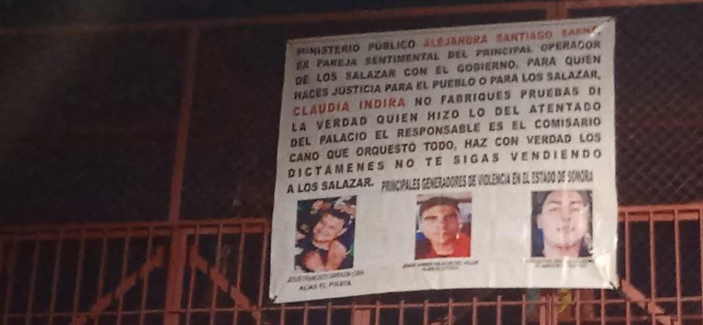 Ataque en Guaymas: narcomantas señalaron nexos de fiscal y MP con Los Salazar