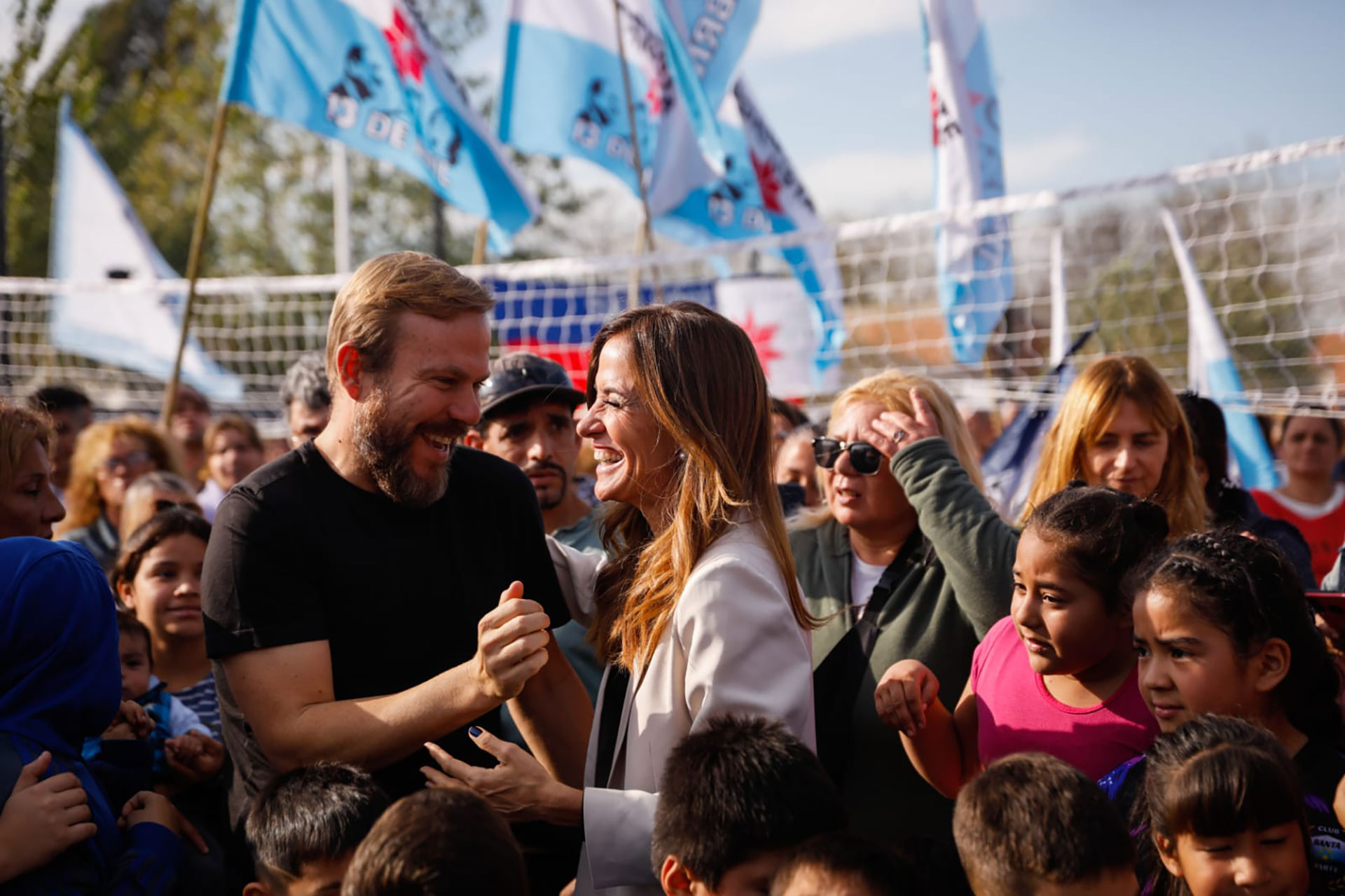 Este viernes, Tolosa Paz encabezó una actividad en Ezeiza junto al intendente interino, Gastón Granados 