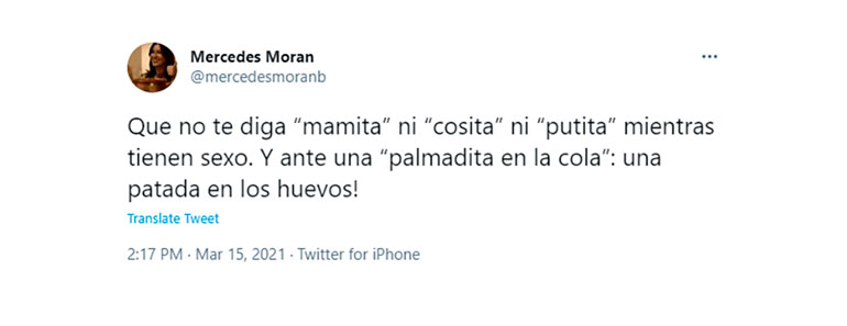El tweet de Mercedes Morán que generó polémica