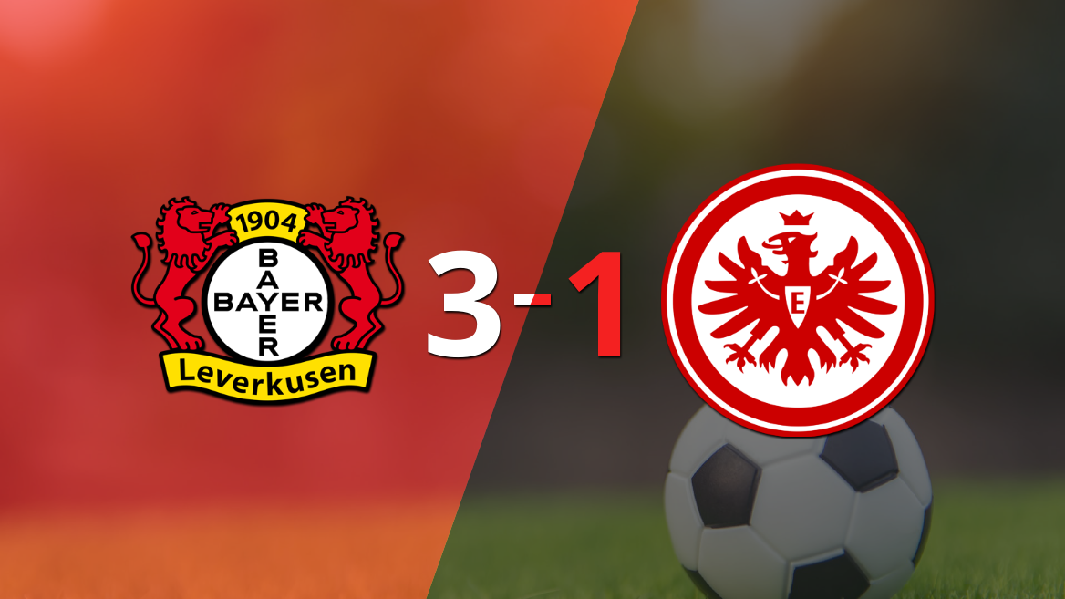 Bayer Leverkusen paseó a Eintracht Frankfurt y selló su triunfo 3 a 1