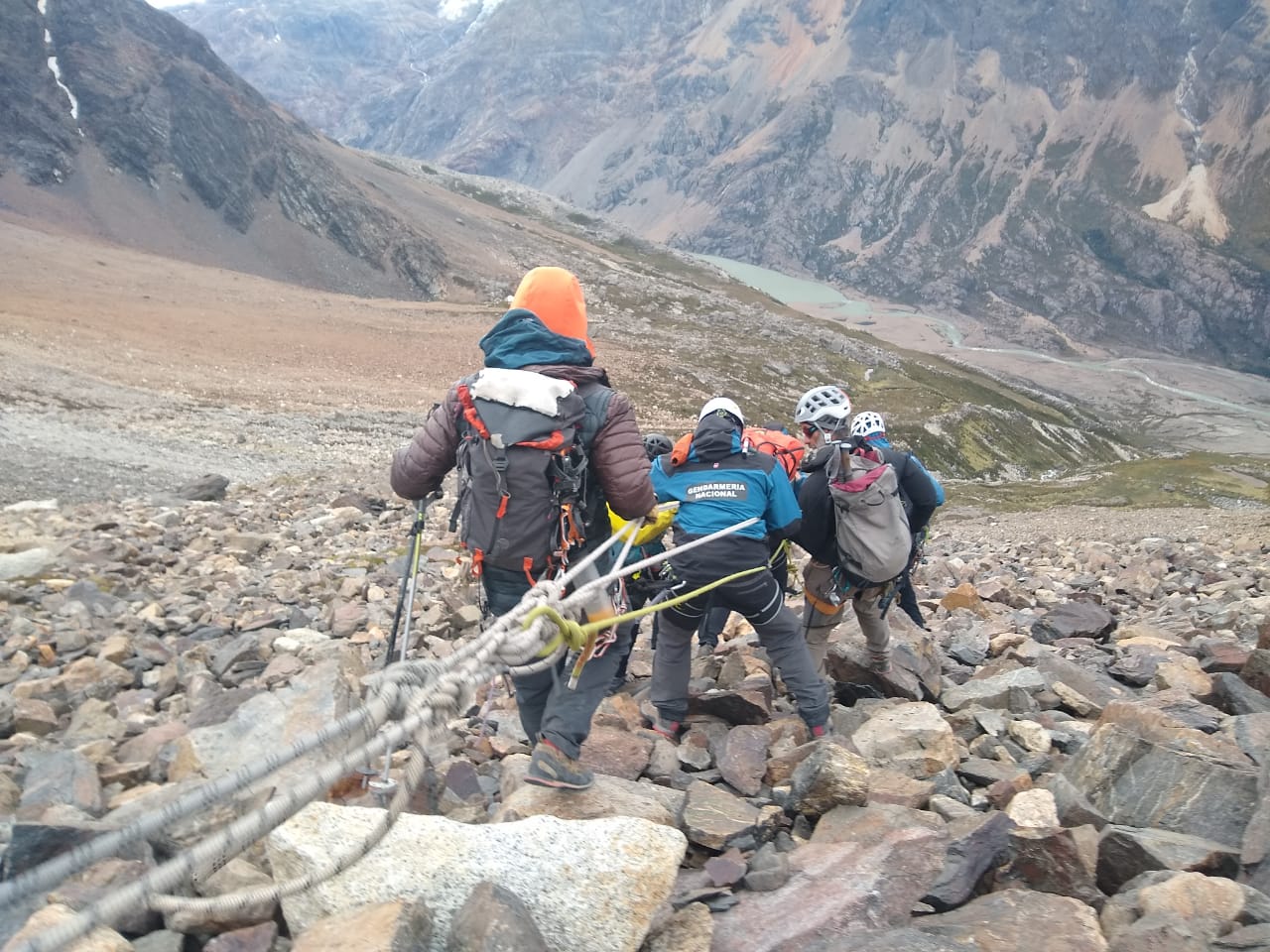 Así rescataron el cuerpo del escalador alemán que murió luego de una trágica avalancha ocurrida en El Chaltén, provincia de Santa Cruz.