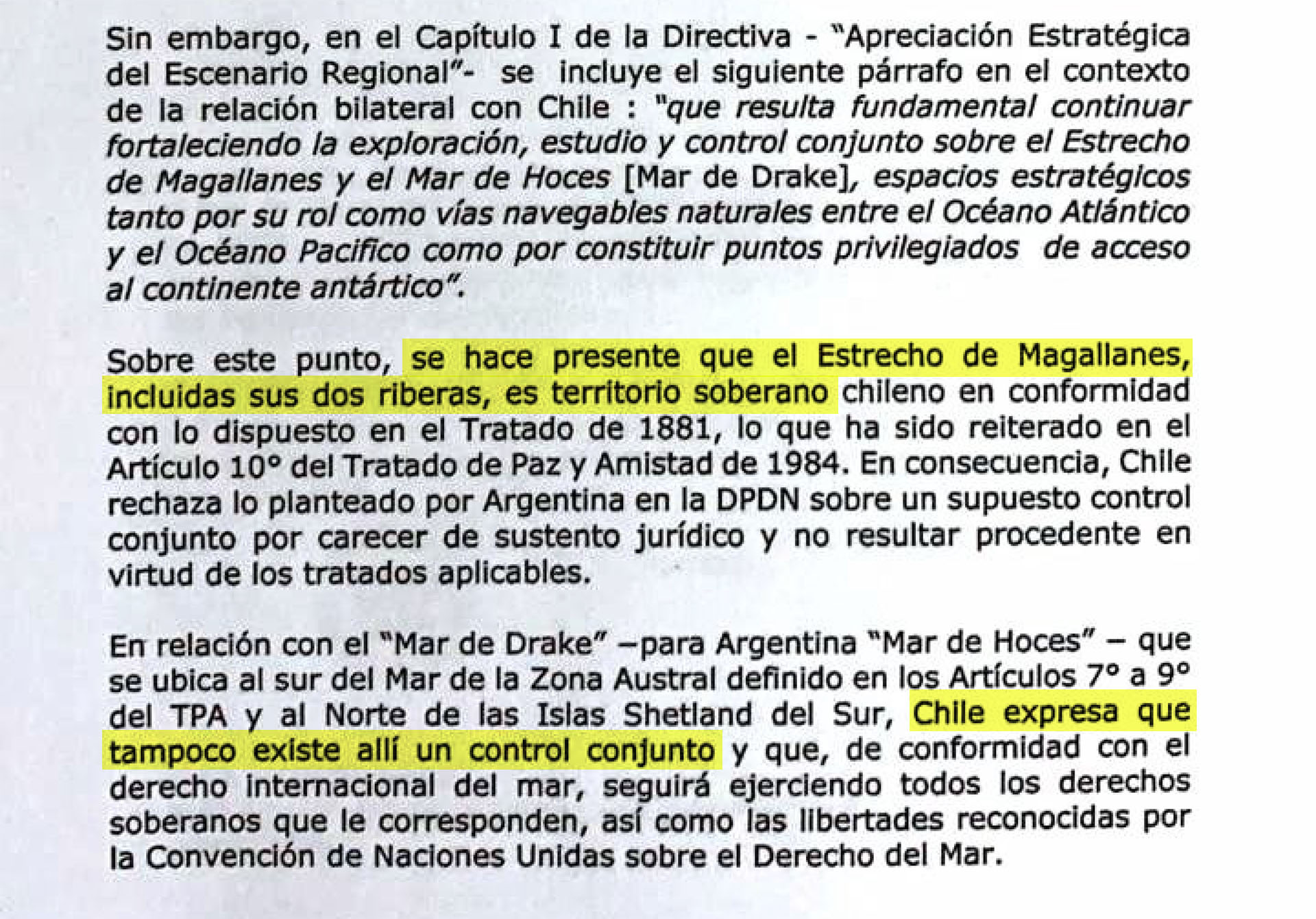 La réplica del gobierno chileno se envió luego de un tiempo prudencial a la espera de una rectificación por parte de la Cancillería Argentina