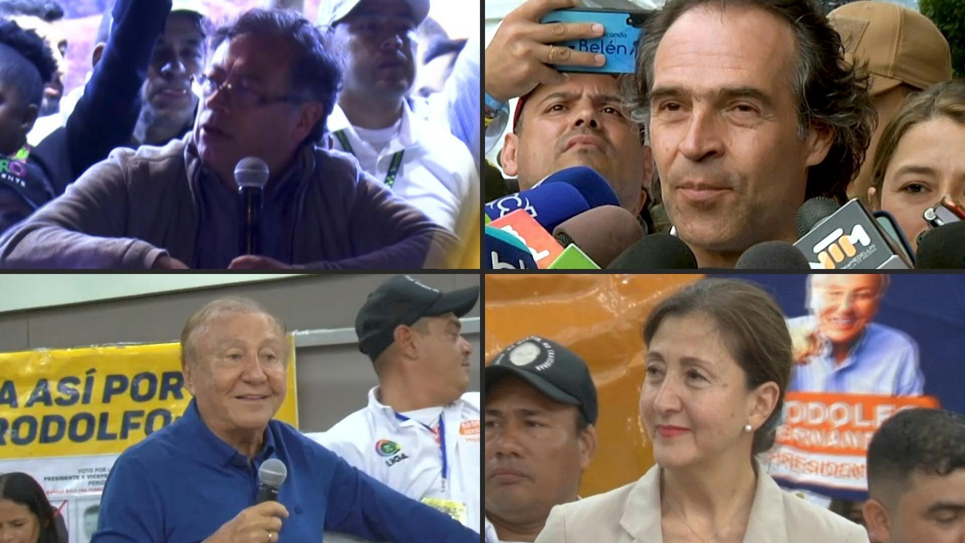 A una semana de las presidenciales en Colombia, la campaña se tensa en la recta final. Este domingo los candidatos terminan sus intervenciones en plaza pública, a la caza de los indecisos en un ambiente cada vez más polarizado.