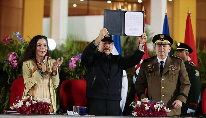 Daniel Ortega junto a Rosario Murillo (Europa Press/Archivo)