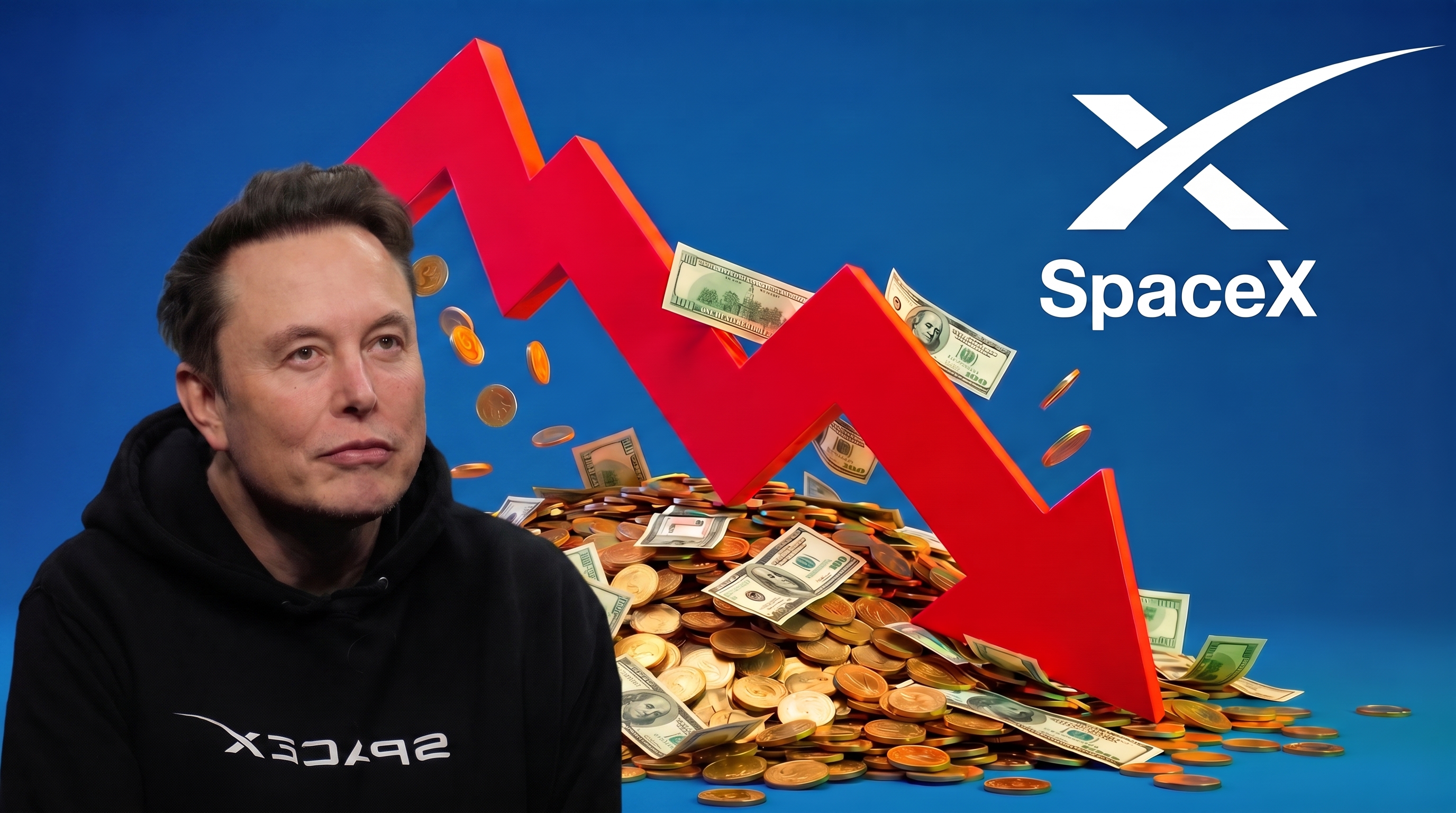 Las acciones de SpaceX siguen en ca&iacute;da y ya valen 30% menos que cuando salieron al mercado