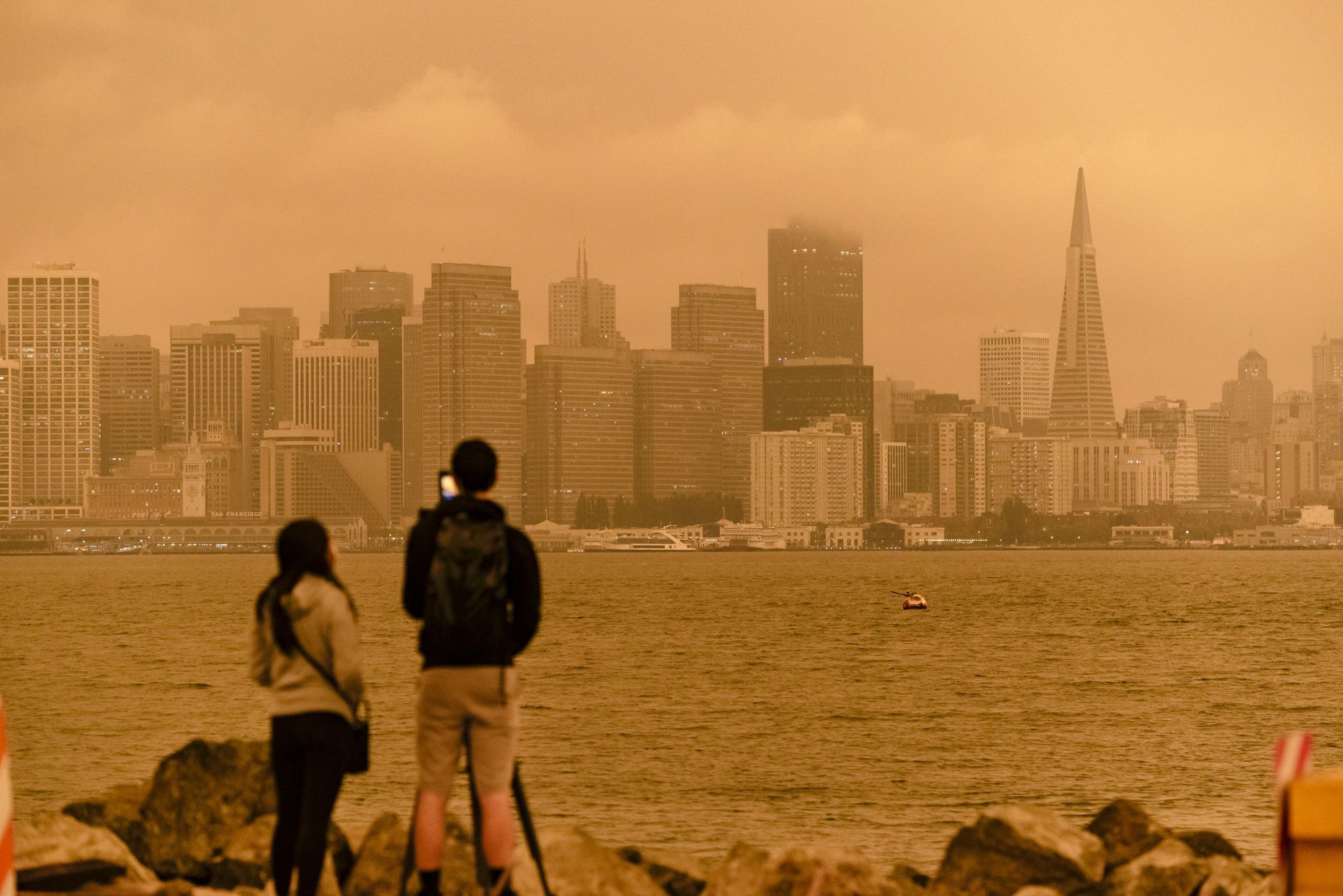 El humo cubre San Francisco, el 9 de septiembre.