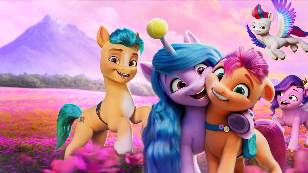 Una pony joven hace nuevos amigos en su búsqueda para devolver la magia a su mundo en esta versión para cantar de "My Little Pony: próxima generación".  (Netflix)