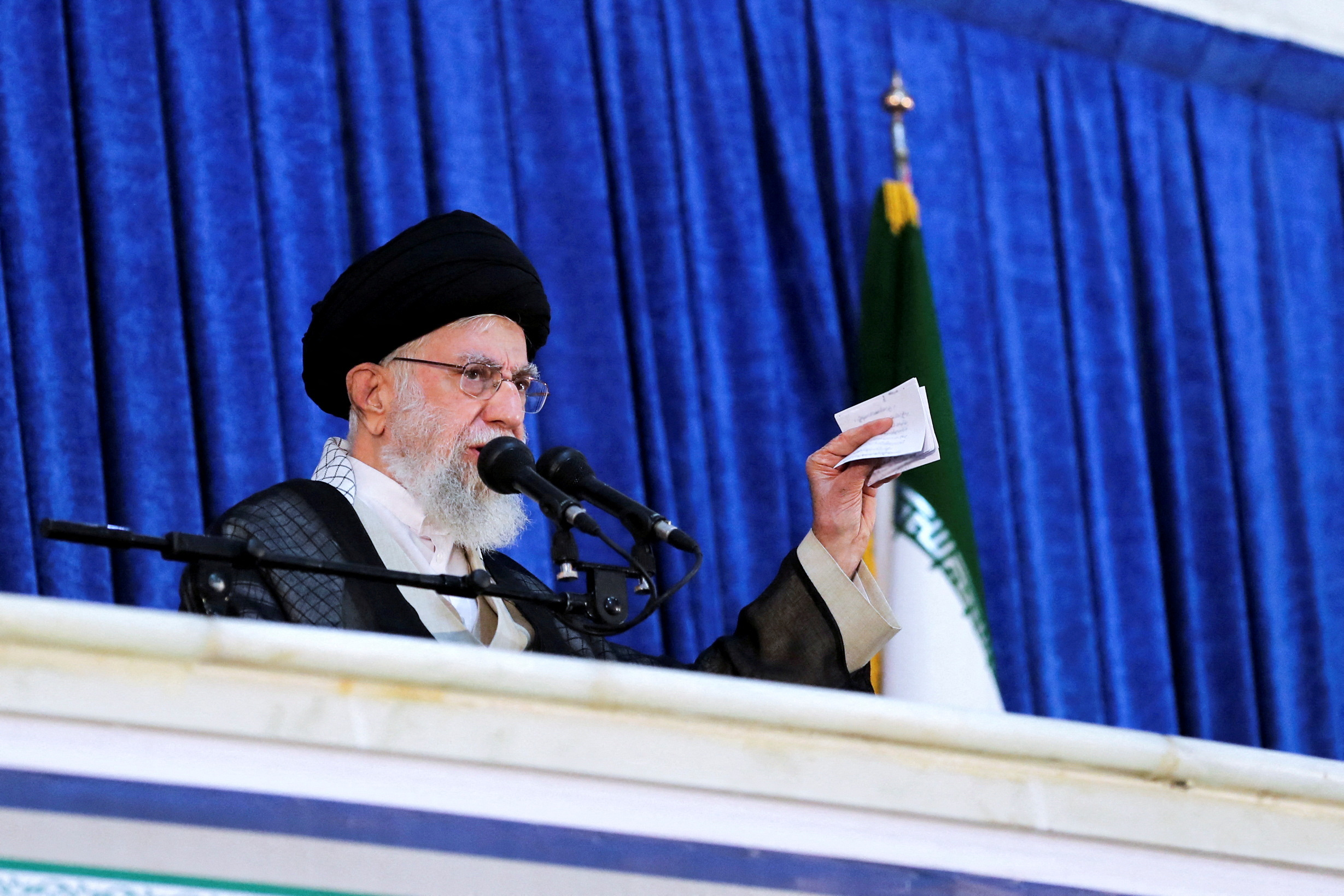 En las protestas de este sábado se gritaron consignas contra el Líder Supremo de Irán, el ayatollah Ali Khamenei (Foto de archivo/REUTERS)
