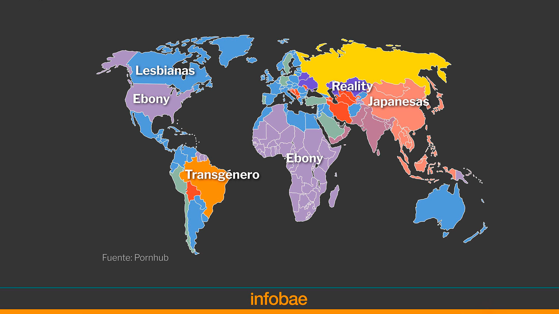 Pornhub reveló el consumo porno más popular en el mundo - Infobae