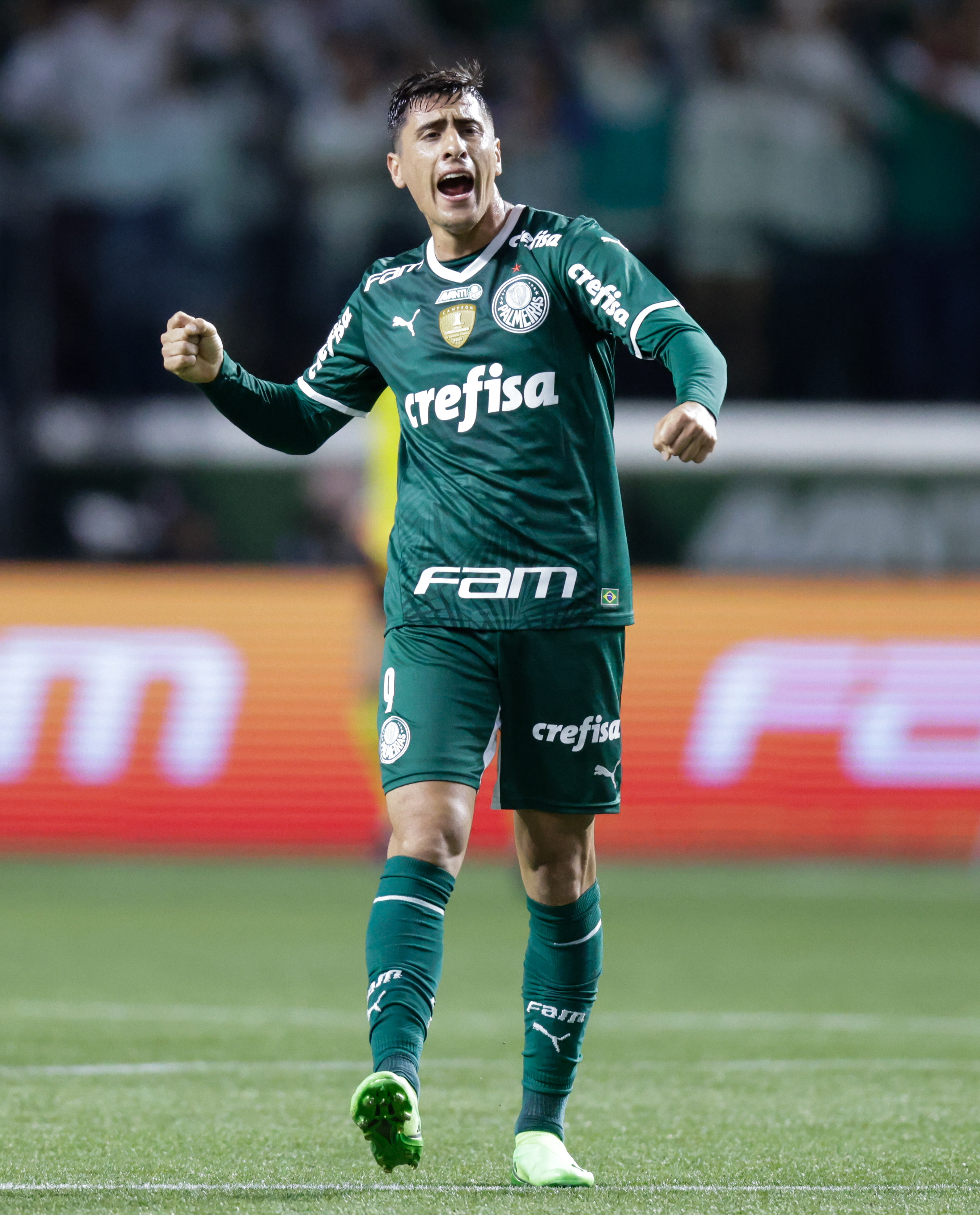 Miguel Merentiel en su efímero paso por Palmeiras