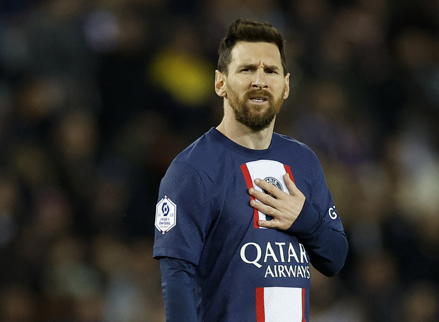 Messi, en su último partido con el PSG ante el Ajaccio (REUTERS/Christian Hartmann)