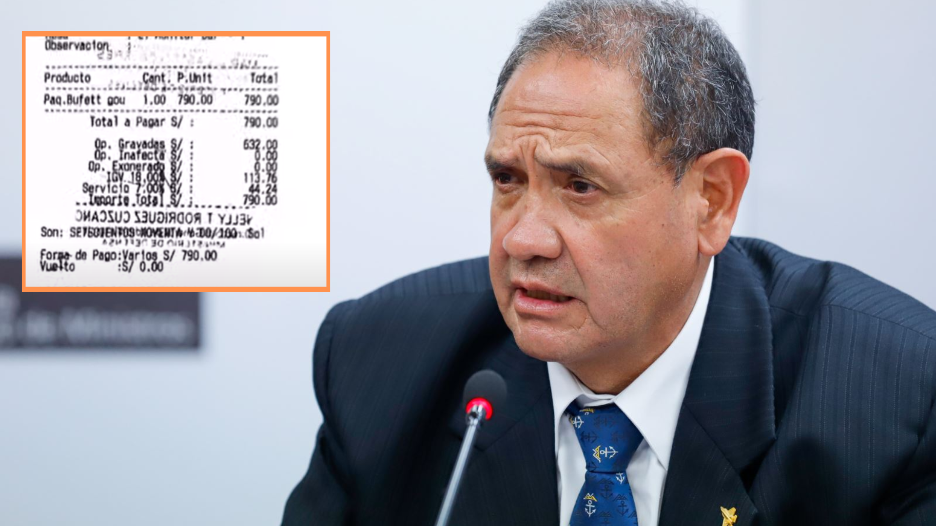 Minister Jose Luis Gavidia would have made excessive expenses of the petty cash of up to S / 1,250.  Photo: Composition Infobae