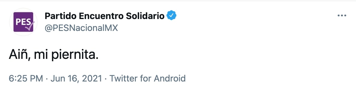 La persona que hackeó la cuenta, se dio tiempo de burlarse de la política provida (Foto: Twitter/PESNacionalMX)