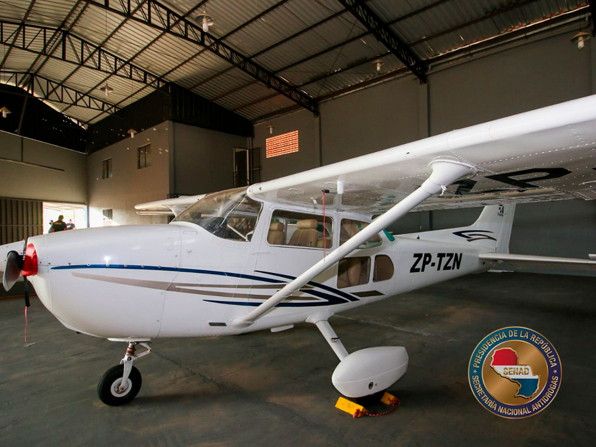 Una de las avionetas utilizadas para el narcotráfico (senad_paraguay)