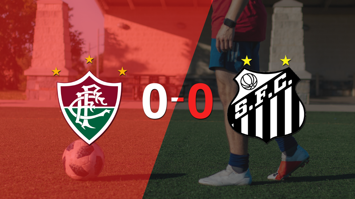 Cero a cero terminó el partido entre Fluminense y Santos