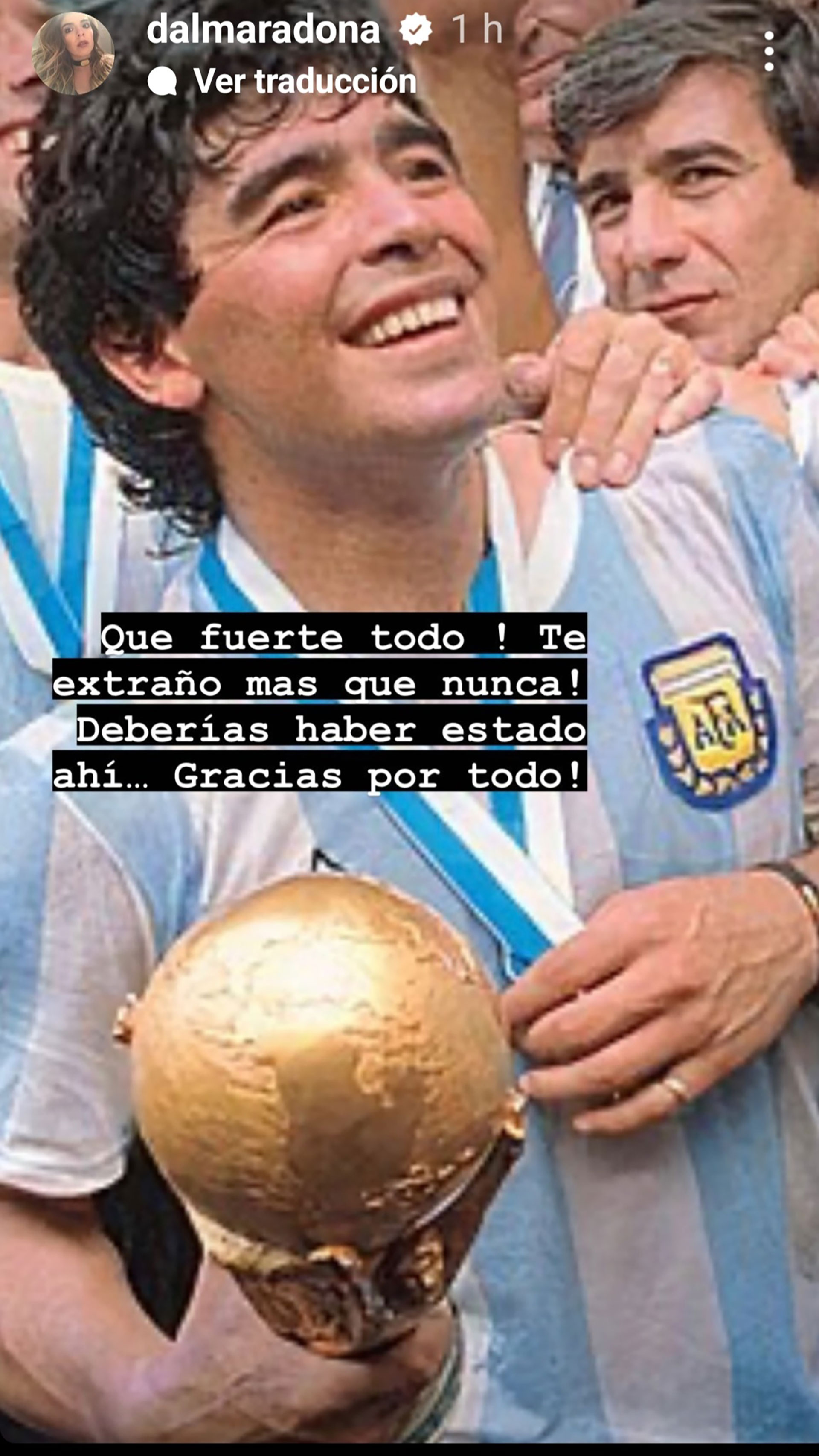 Las publicaciones de Dalma en Instagram