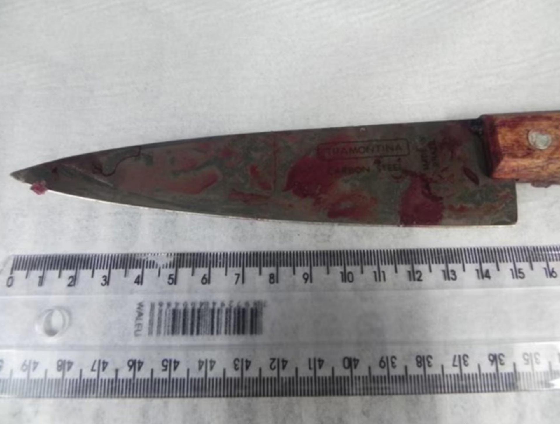 El cuchillo que hallaron en el cuerpo de la pequeña