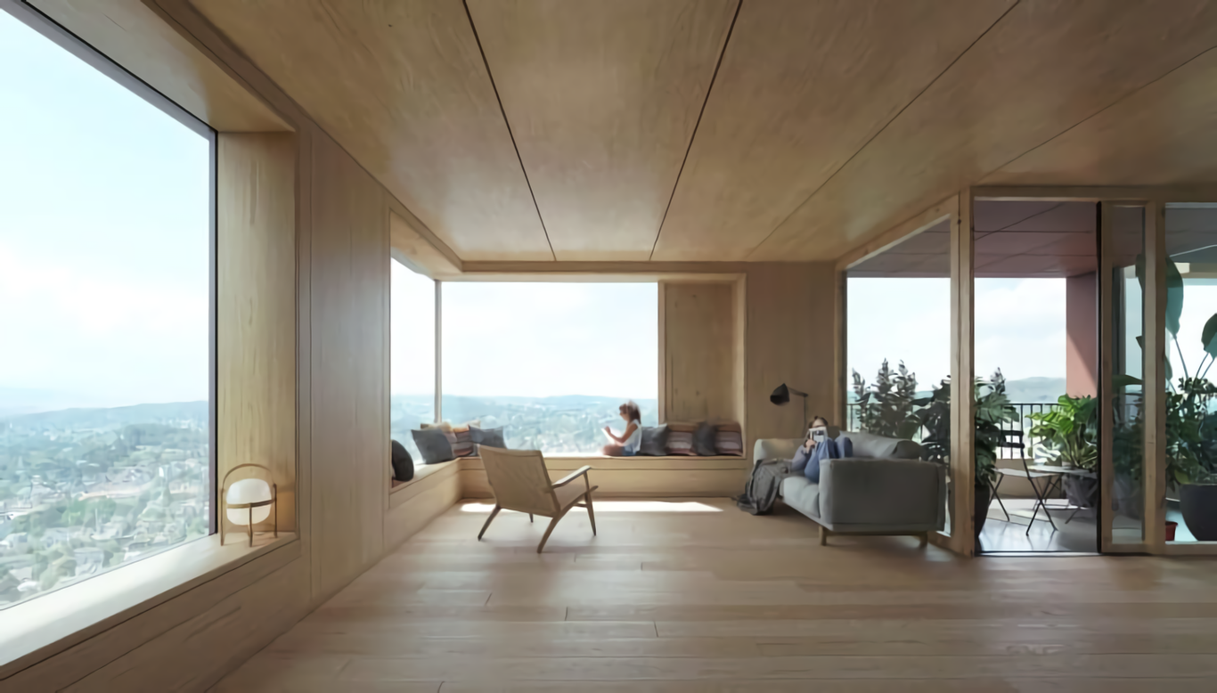 Las viviendas tendrán mucho ingreso de luz natural y buena altura de piso a techo