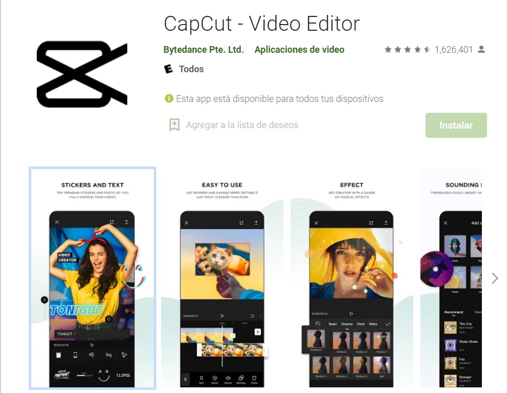 CapCut, una nueva aplicación para editar clips que es furor