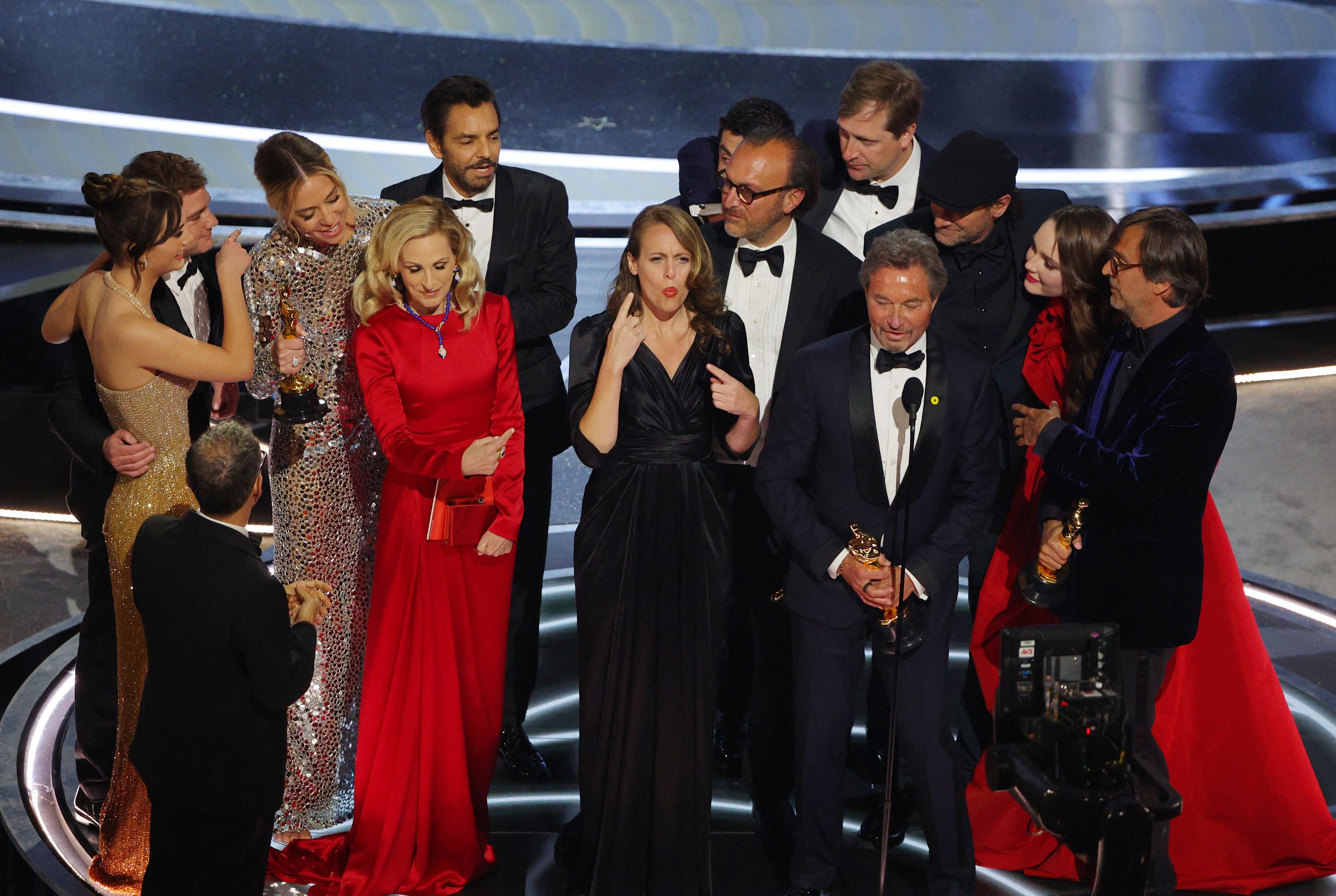  Ganadores de la Mejor Película por "CODA" (REUTERS/Brian Snyder)