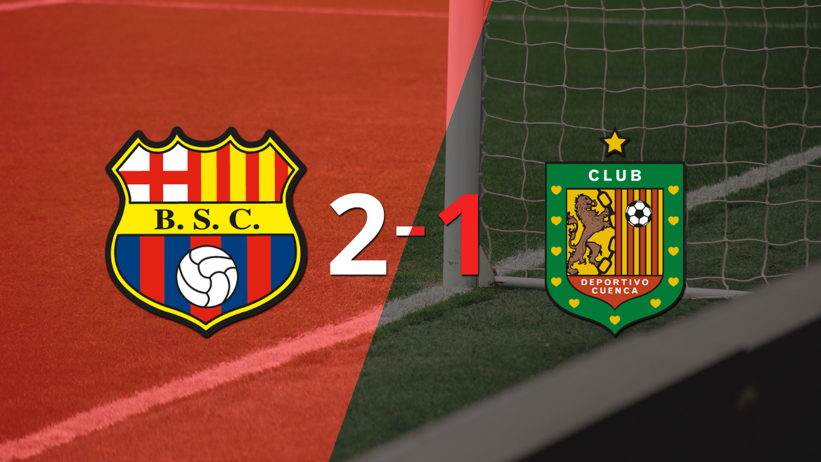 Barcelona derrotó 2-1 en casa a Deportivo Cuenca