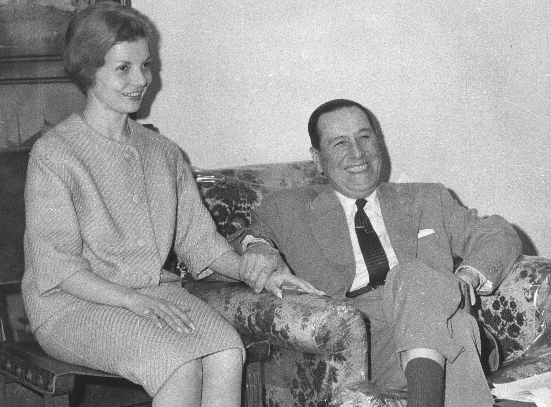 Juan Domingo Perón convivía con Isabel Martínez durante su exilio español. Pero al ambiente católico y franquista que frecuentaban lo perturbaba que Perón presentara a Isabel como su novia (Getty Images)