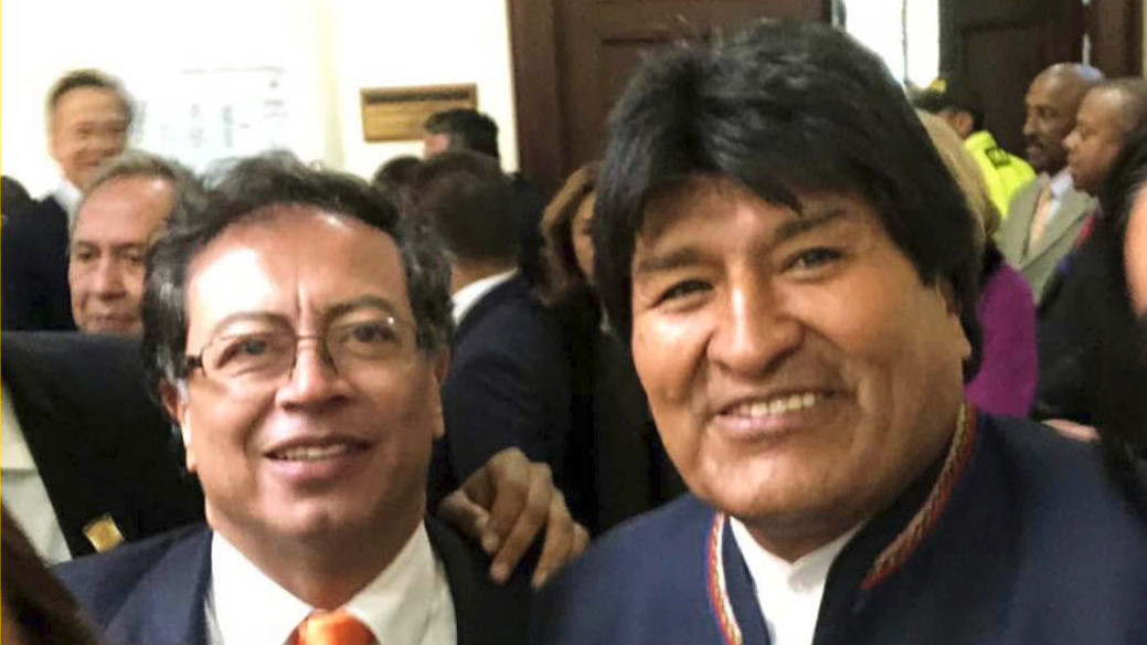 Evo Morales denunció que, desde Estados Unidos, querrían “desestabilizar” el gobierno de Gustavo Petro en Colombia