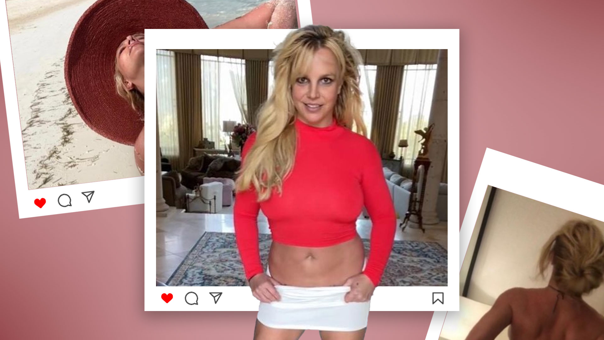 Britney Spears ha generado gran controversia por sus publicaciones en redes sociales semidesnuda 
(Foto: Infobae México/ Jovani Pérez)