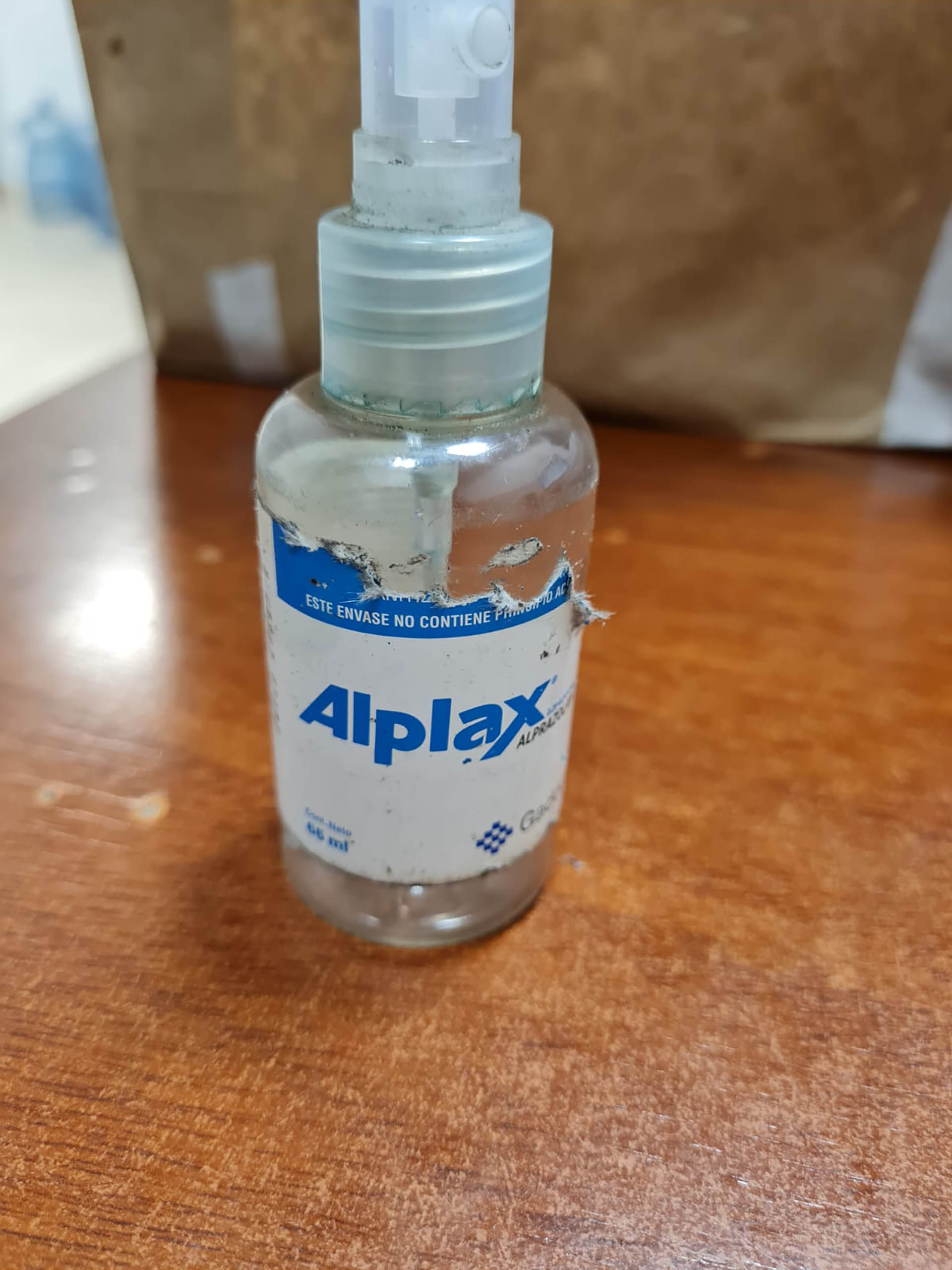 El spray que presuntamente utilizaba para drogar a sus víctimas