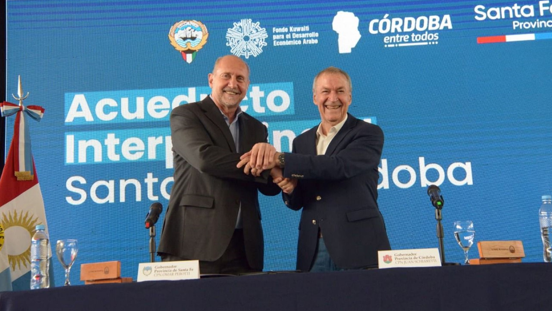 Perotti and Schiaretti signed an interprovincial agreement