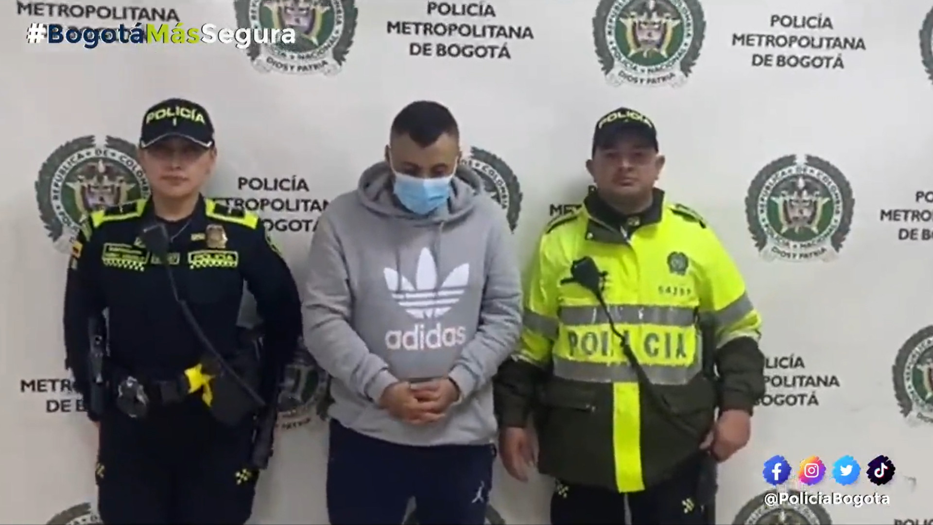 Video: cayó alias El Gordo, jefe criminal en el tenebroso sector de Cinco Huecos en el centro histórico de Bogotá