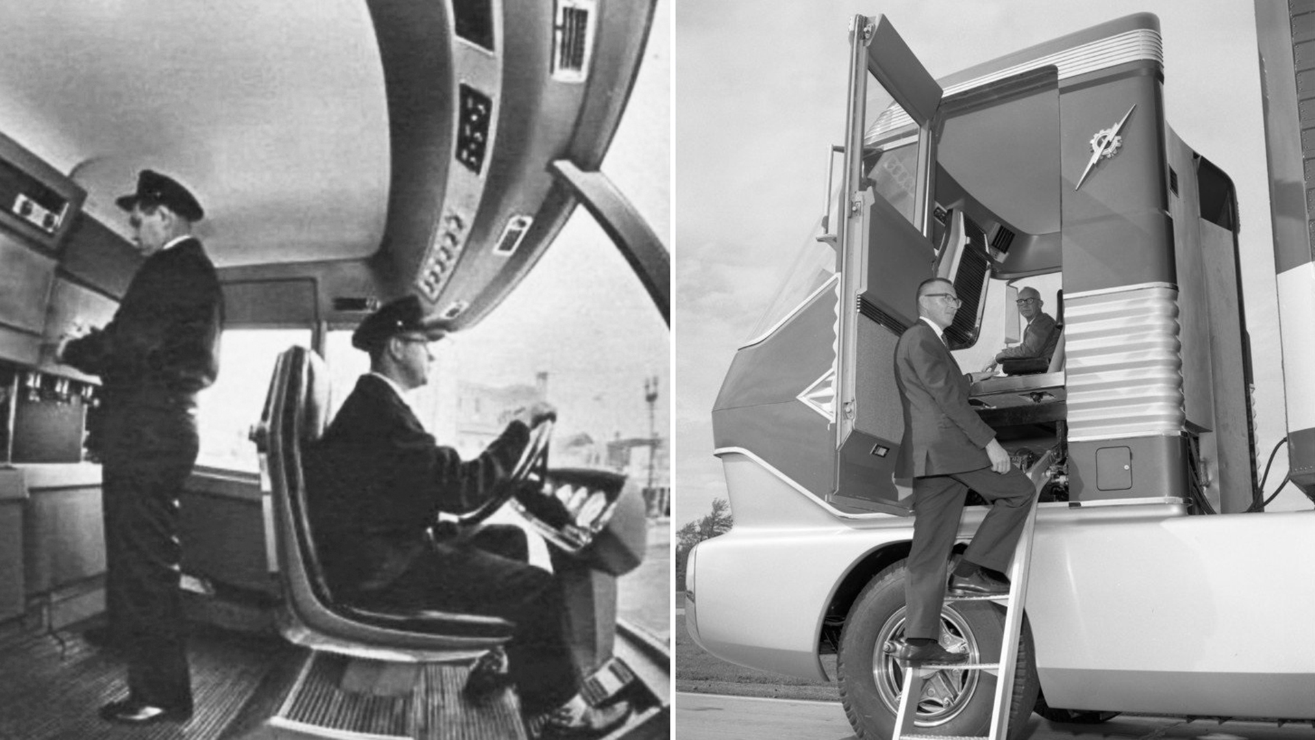 La cabina era tan espaciosa que permitía caminar de pie en su interior. Tenía dormitorio y cocina detrás del puesto de conducción