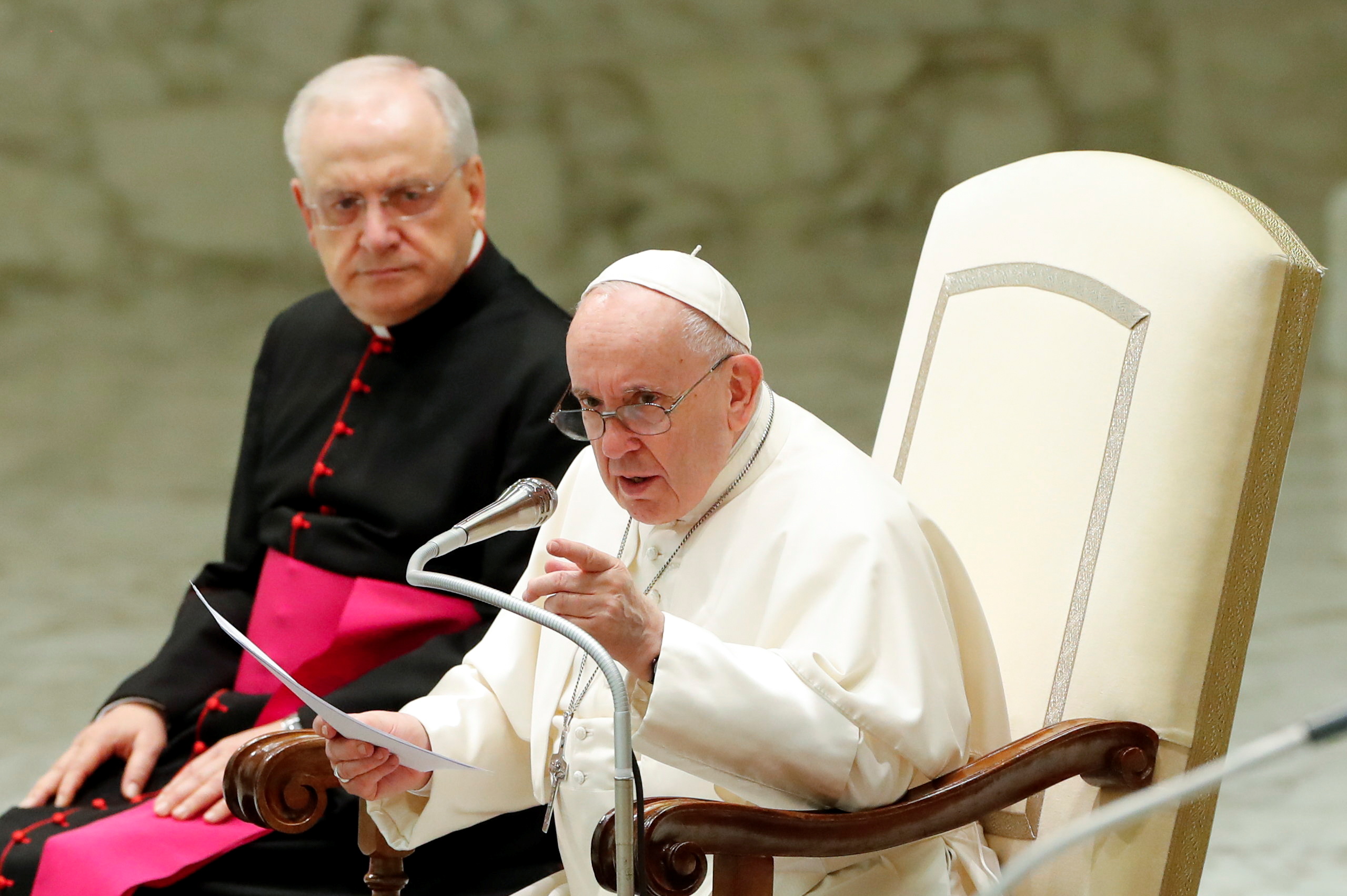 El papa Francisco durante la audiencia general de este miércoles en el Vaticano (REUTERS/Remo Casilli)